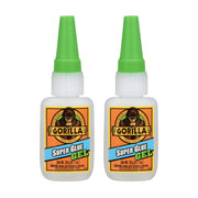 Gorilla Super Glue Gel, Clear Glue, 20 Gram (Pack of 2) - All Purpose and Fast Setting for Projects and Repairs