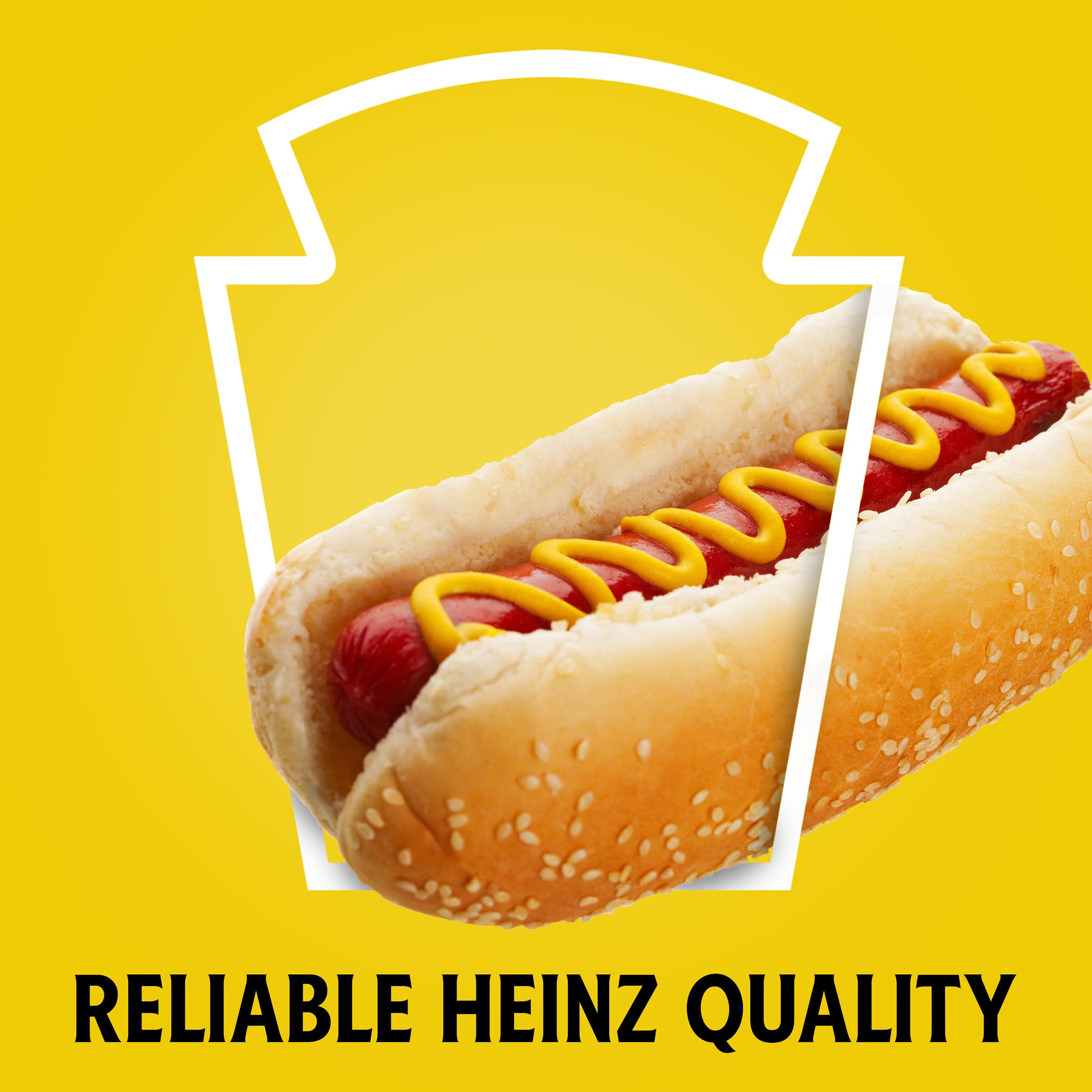 Heinz Yellow Mustard, 8 oz Bottle