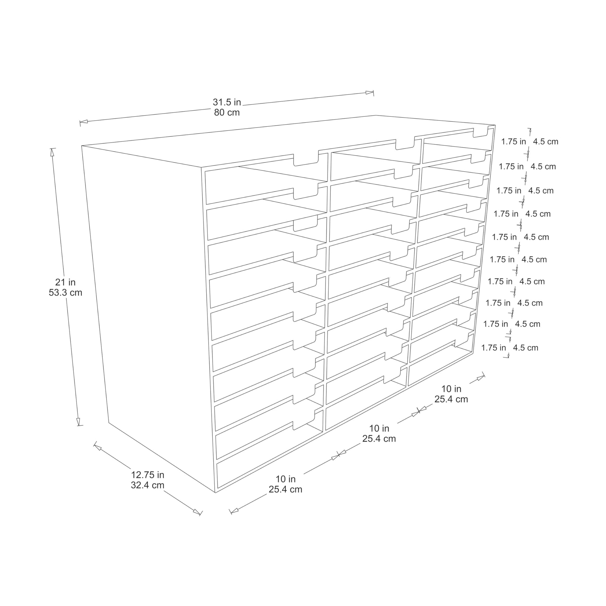 Pacon Classroom Keepers 30-Slot Mailbox, Blue (001318)