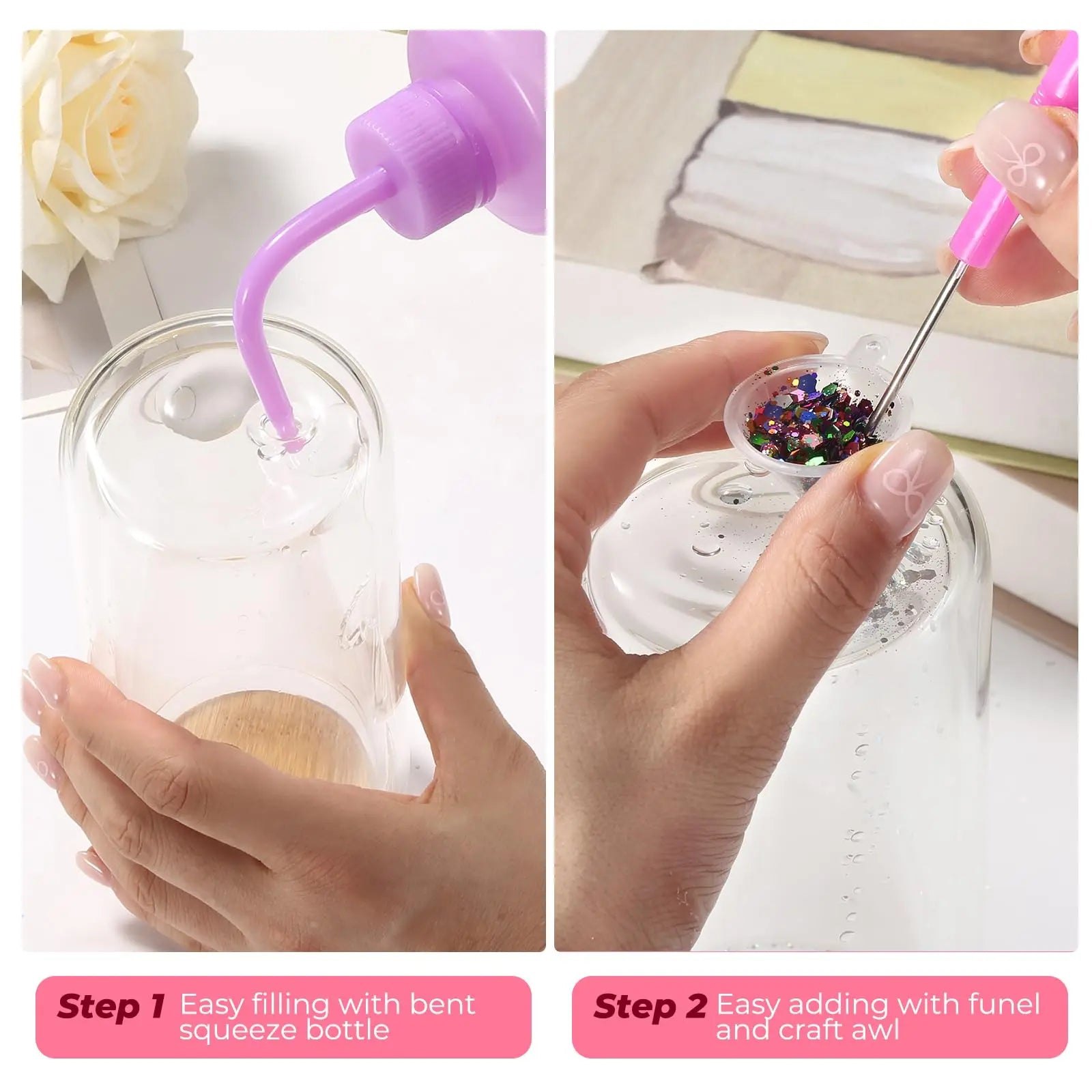YGQQOY Snow Globe Tumbler Supplies, Snowglobe Tumbler Supplies Kit for DIY Glitter Snow Globe Tumbler Craft