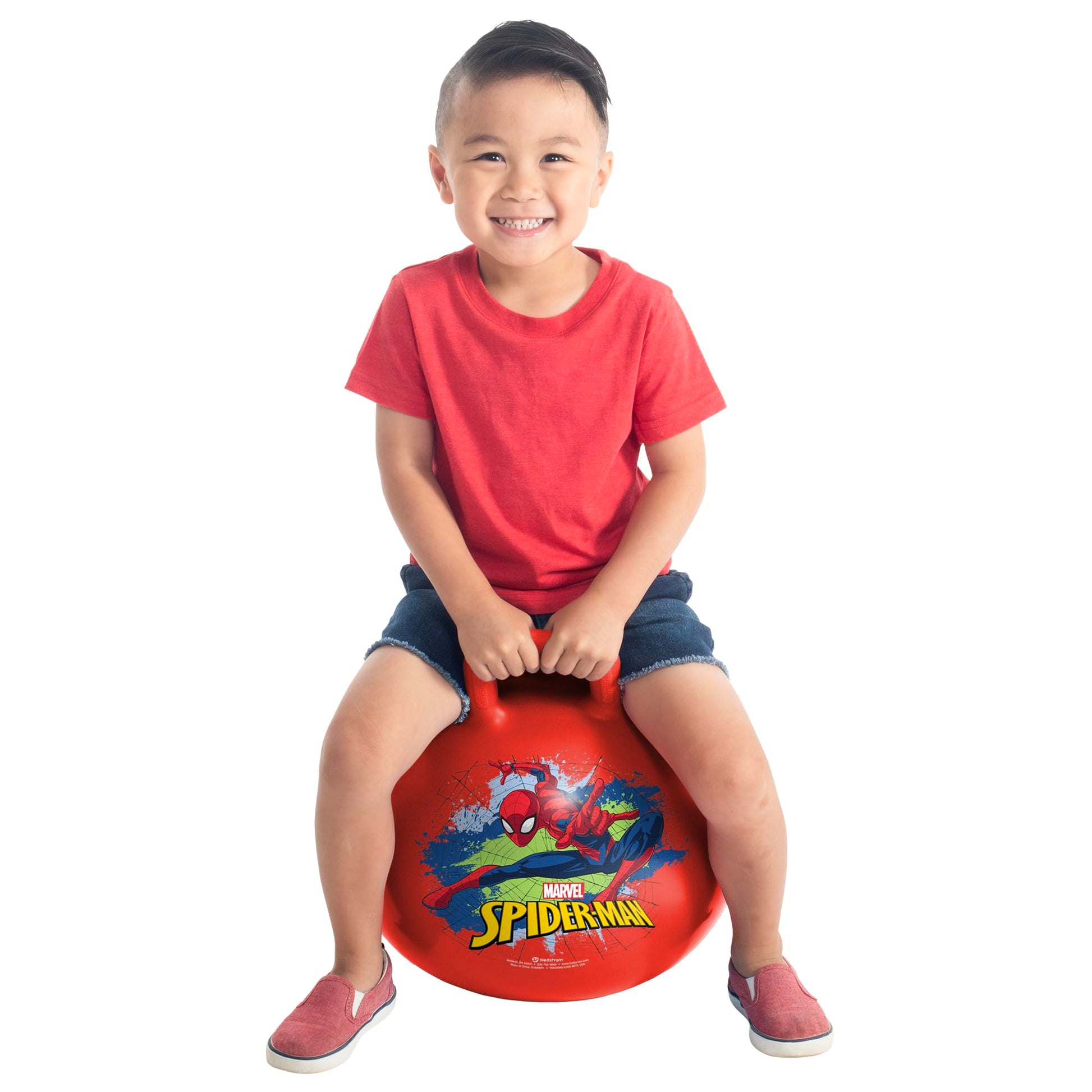 Hedstrom Marvel Spiderman 15 Inch Hopper Ball, Jumping Ball for Kids 55-97064