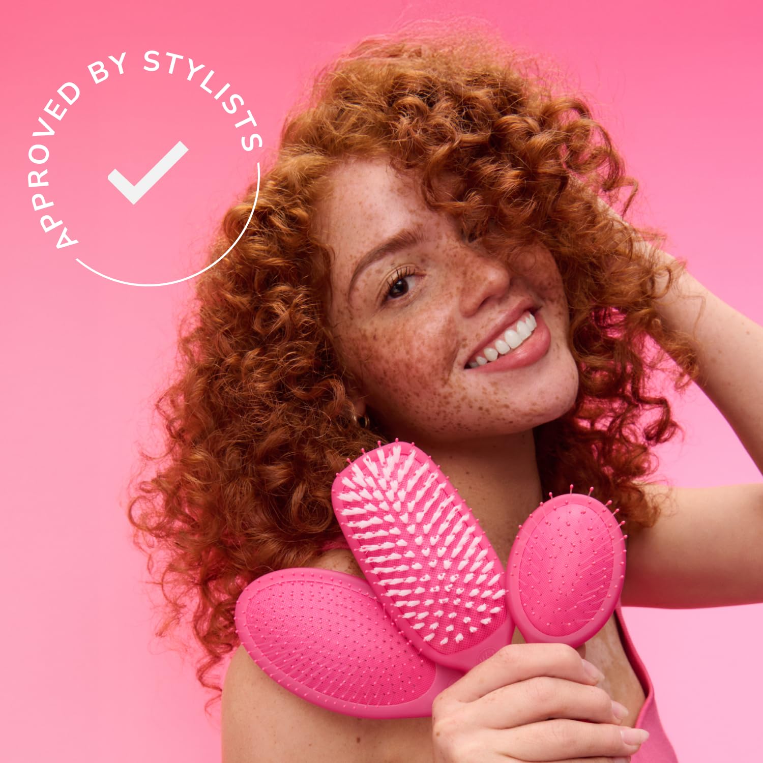 Wet Brush Pop Go Detangler, Blue Teal - Foldable, On-The-Go Design, Travel Brush, Ultrasoft IntelliFlex Bristles, Detangling Hairbrush, Built-In Mirror Handle, Wet & Dry, All Hair Types