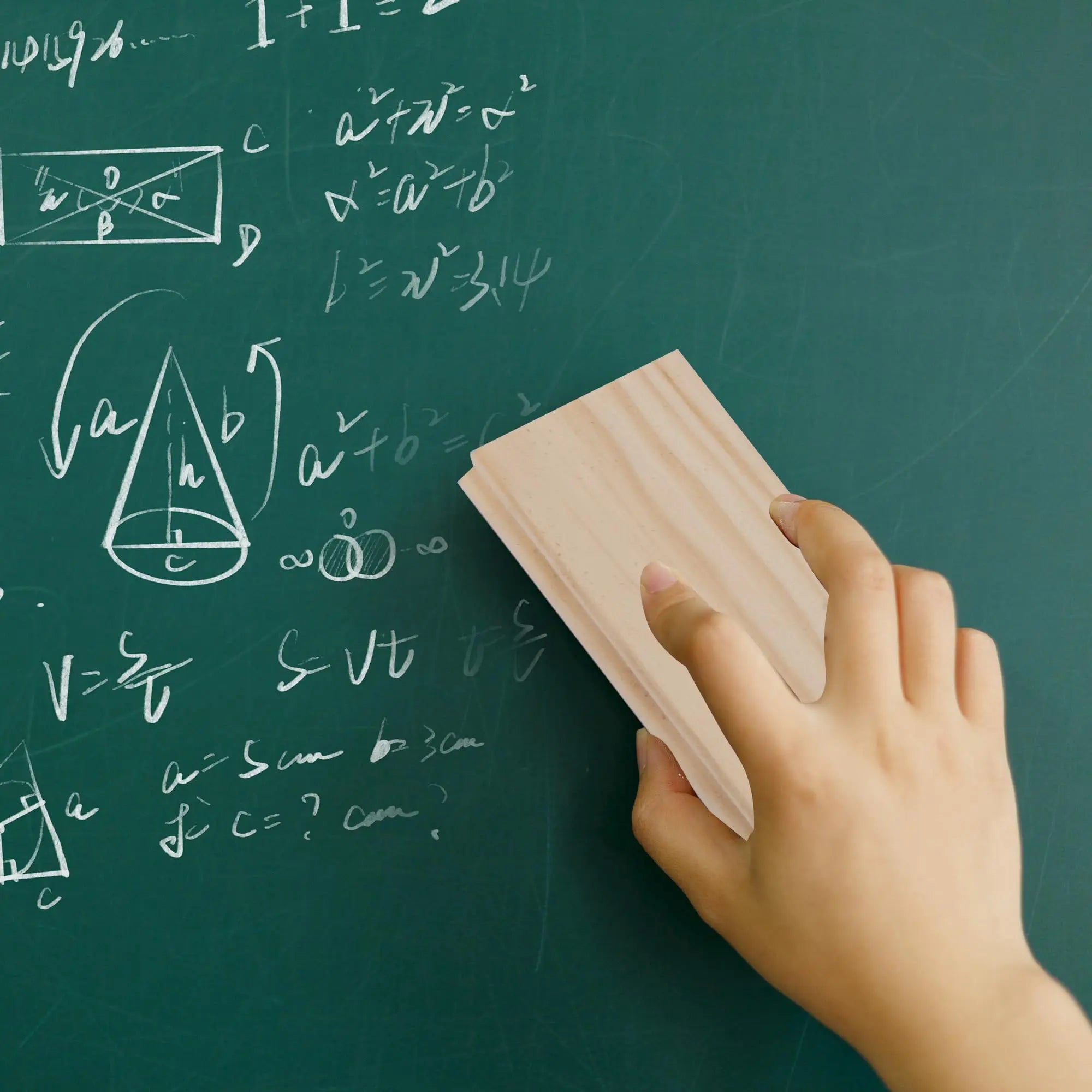 Chalkboard Eraser - Campus Style Pine Wood Blackboard Cleaner Engravable College Styled DIY Gift