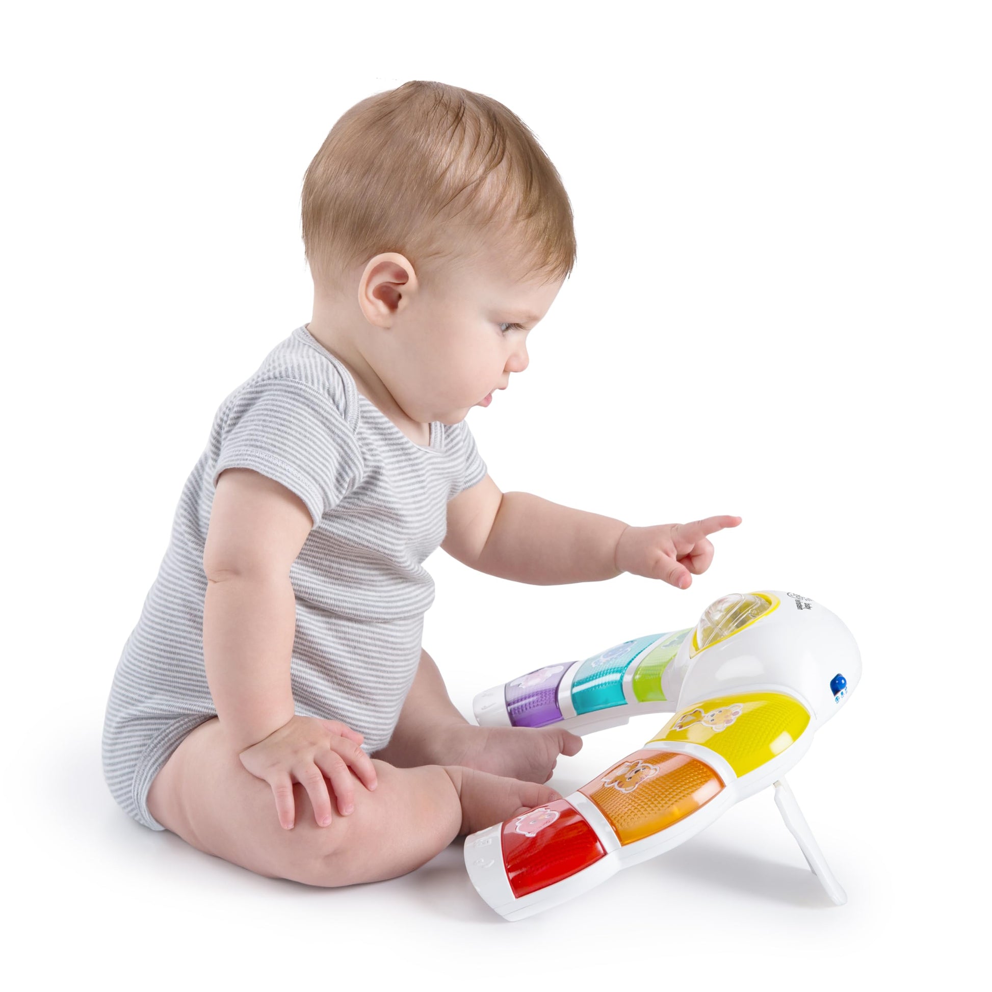 Baby Einstein Glow & Discover Light Bar Musical Activity Station and Tummy Time Toy, Montessori Cause and Effect Early Learning for 3-36 months