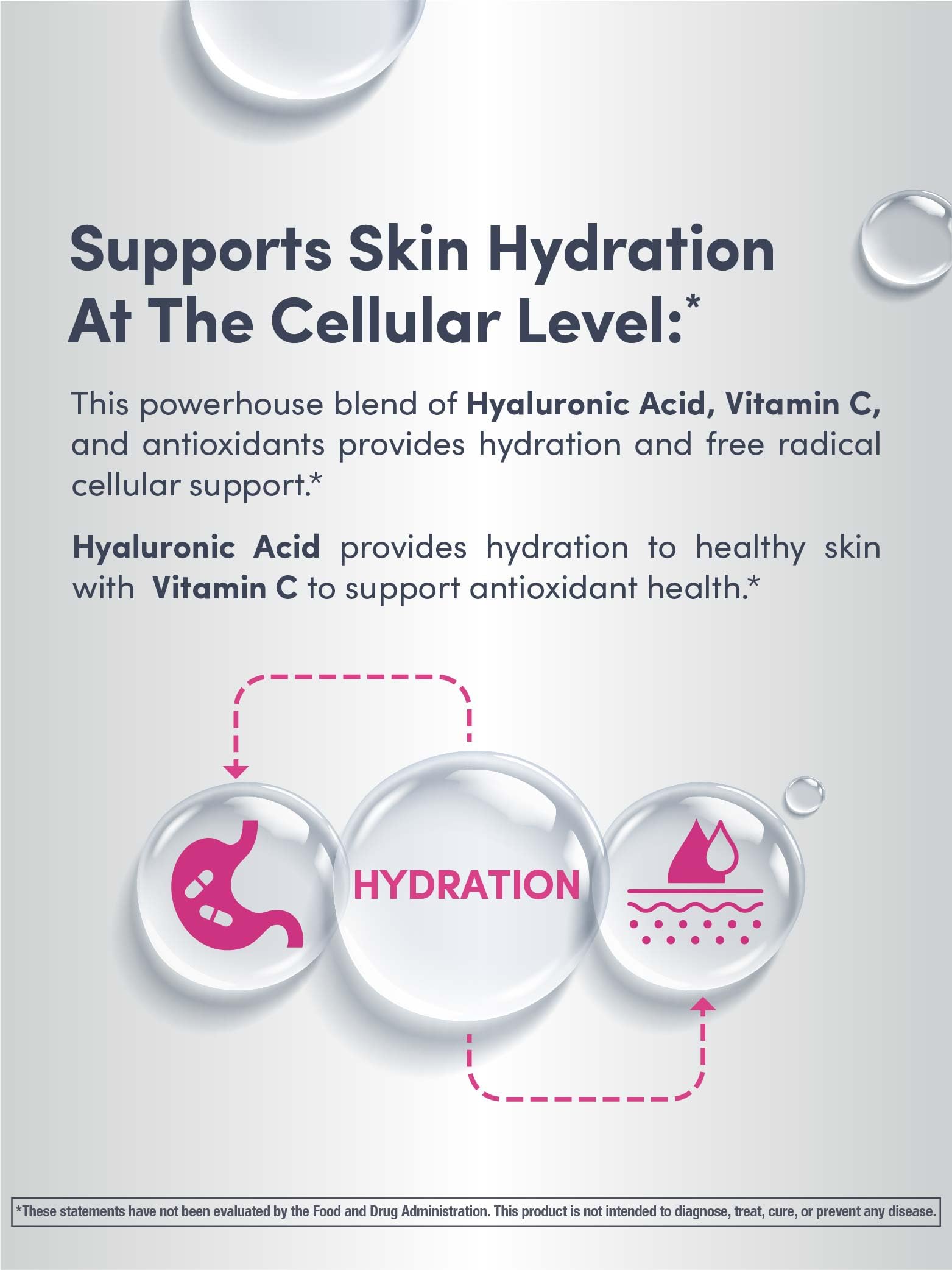 NeoCell Hyaluronic Acid Liquid with Vitamin C, Berry, 16 Fl Oz (Pack of 1) - Packaging May Vary