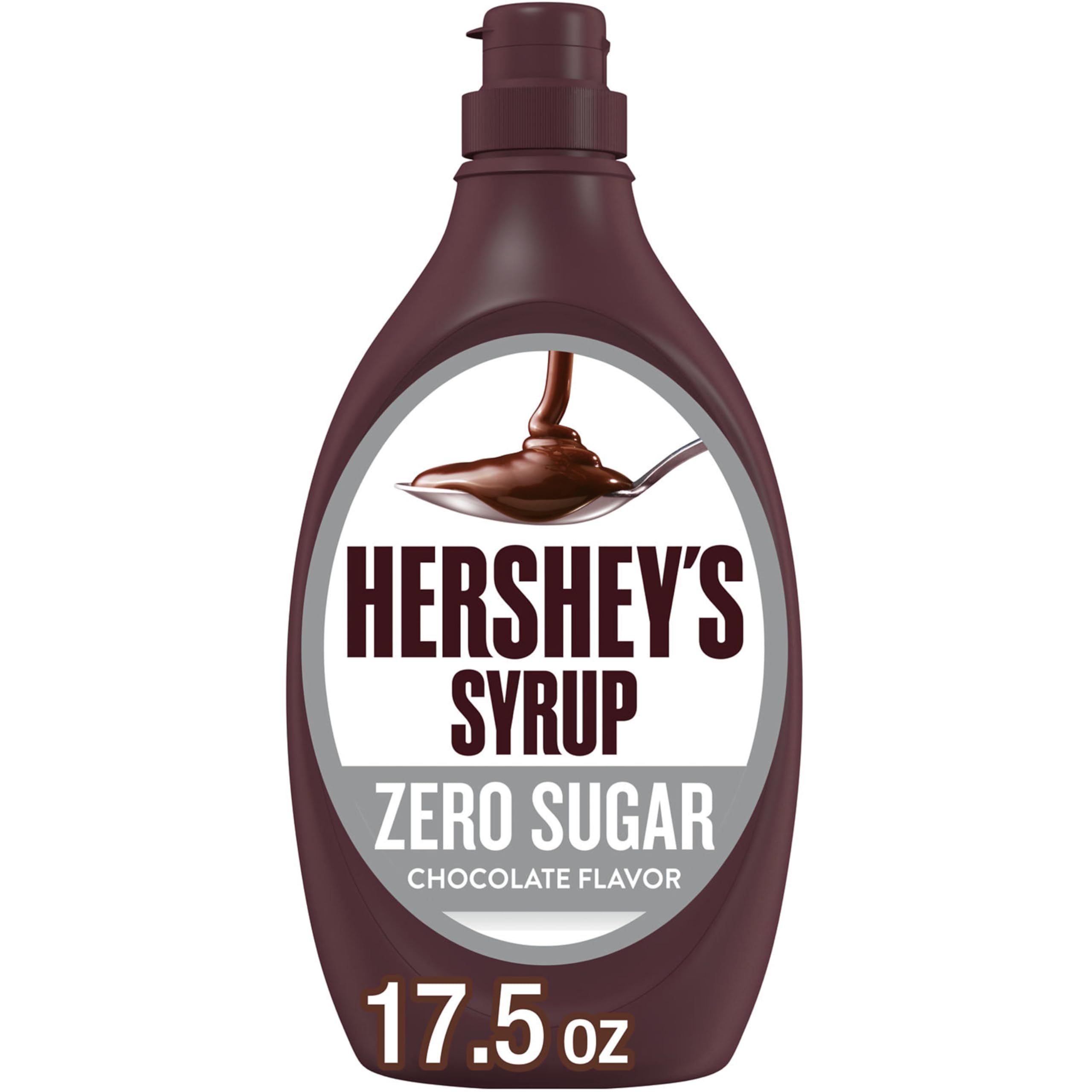 HERSHEY'S Zero Sugar Schokoladensirup Flasche, 496 g