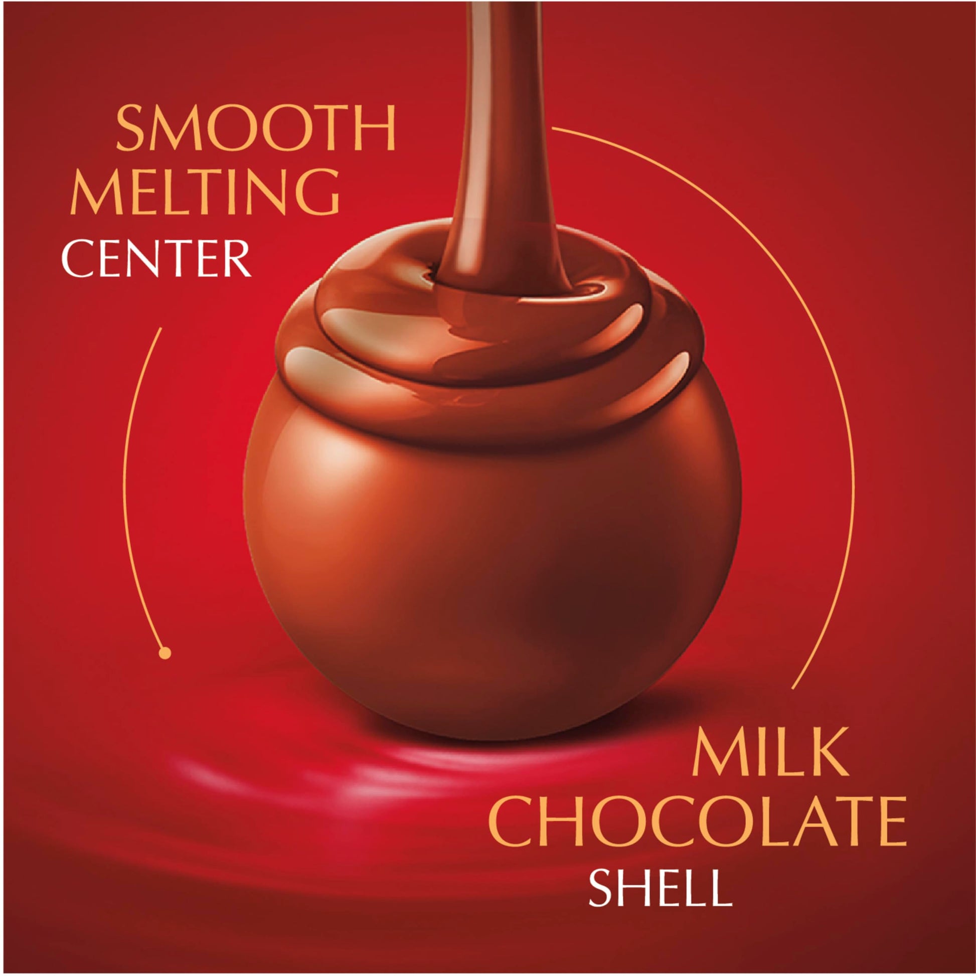 Lindt LINDOR Milk Chocolate Candy Truffles, Halloween Candy, 25.4 oz., 60 Count