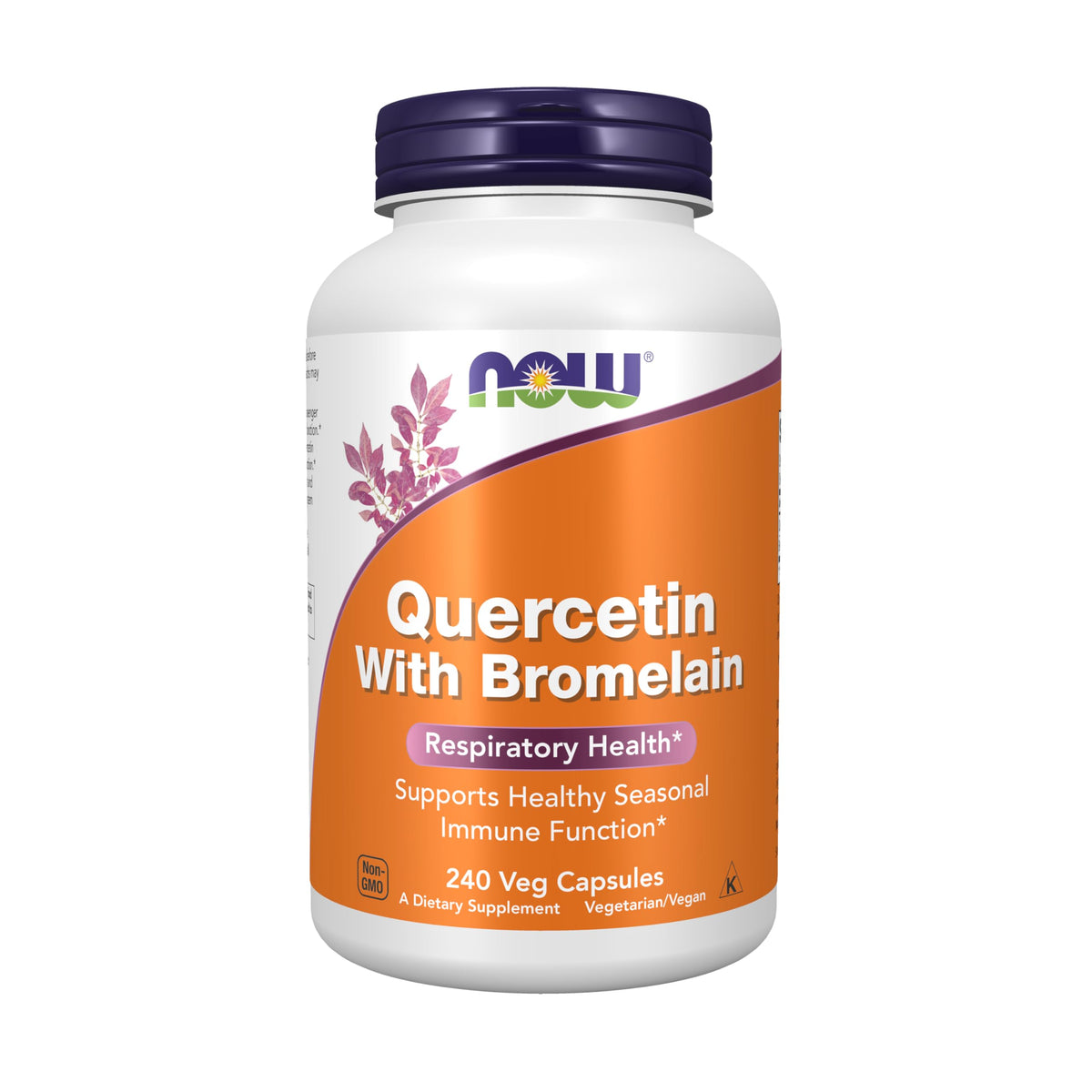 NOW Foods Nahrungsergänzungsmittel, Quercetin mit Bromelain, Ausgeglichenes Immunsystem*, 240 Veg Kapseln
