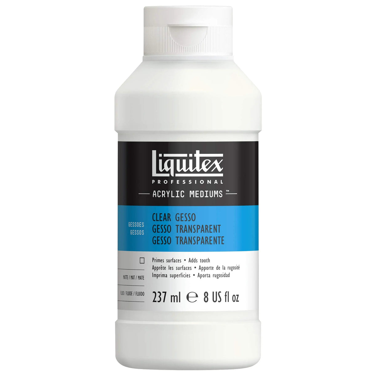 Liquitex Professional Gesso Grundierung, 237ml (8.0 oz), Transparent