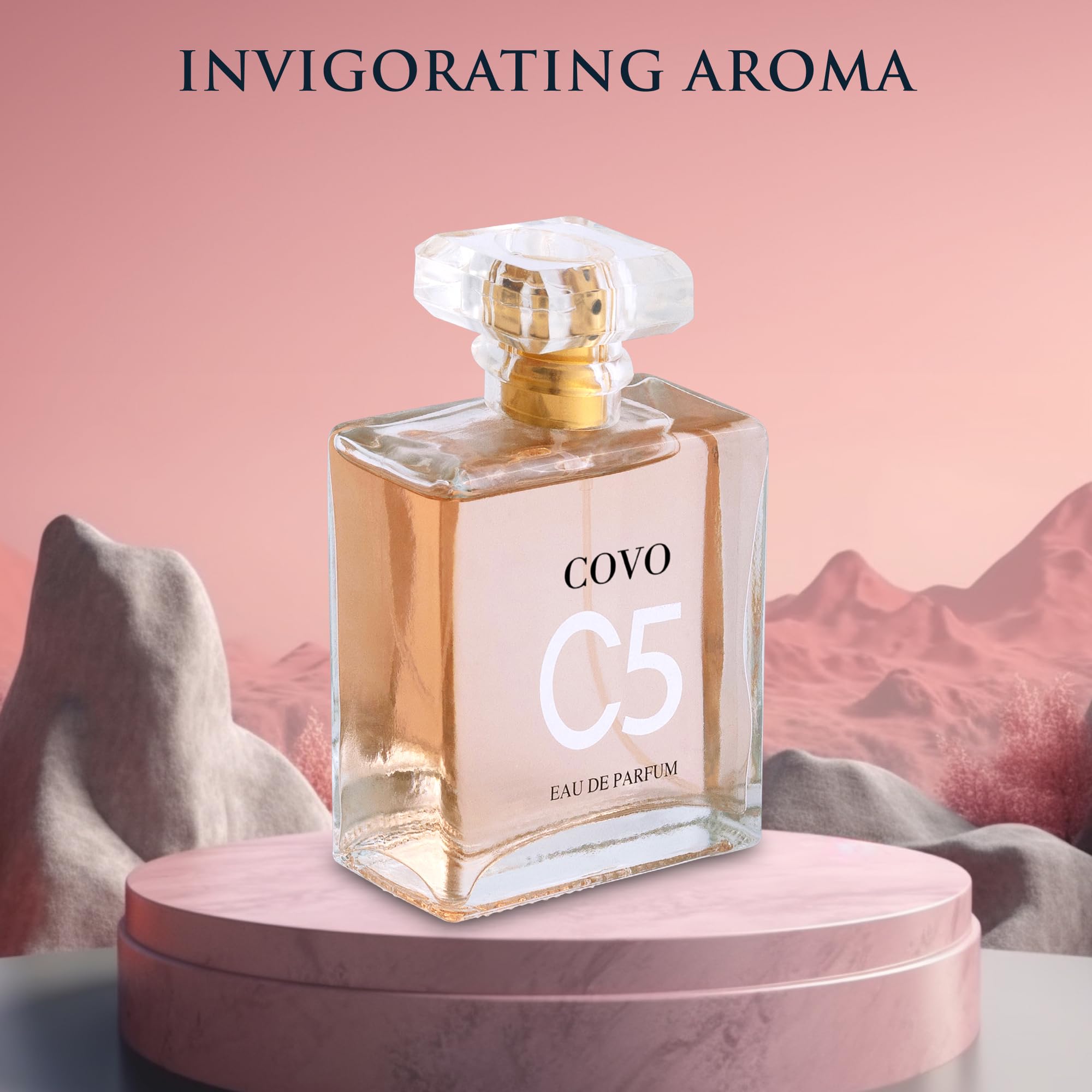 Covo C5 for Women Eau De Parfum Inspired by C. Coco Mademoiselle 3.4 fl oz- Pure Femininity in a Bottle - Delicate Floral Scents of Jasmine and May Rose - Cruelty-Free Perfume Precious Gift for Women