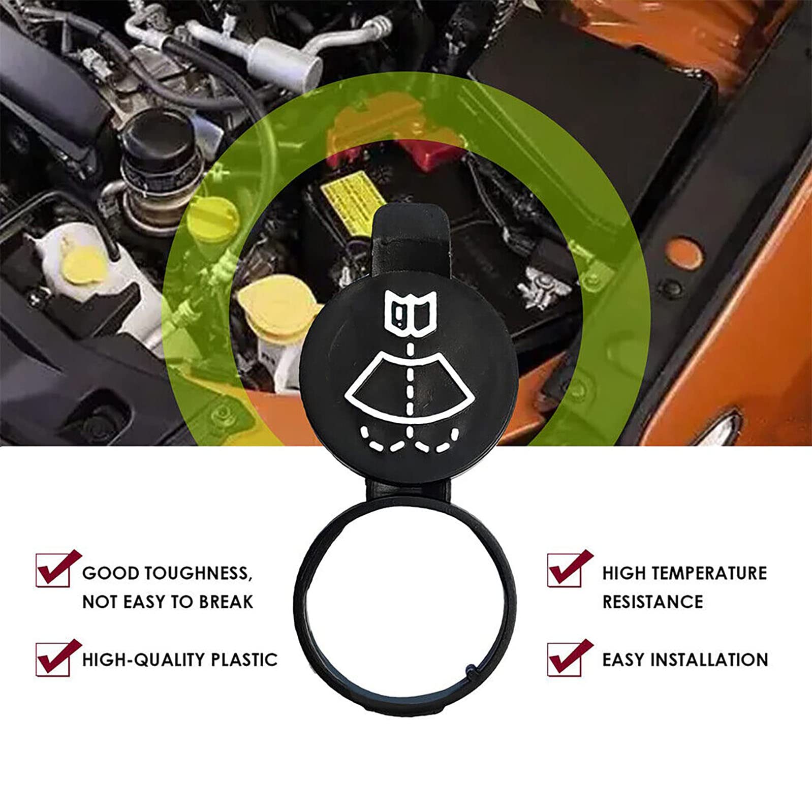 Windshield Wiper Washer Fluid Reservoir Tank Bottle Cap Cover For Chevrolet，For Buick, For Cadillac, For GMC，For Chevrolet part of the model