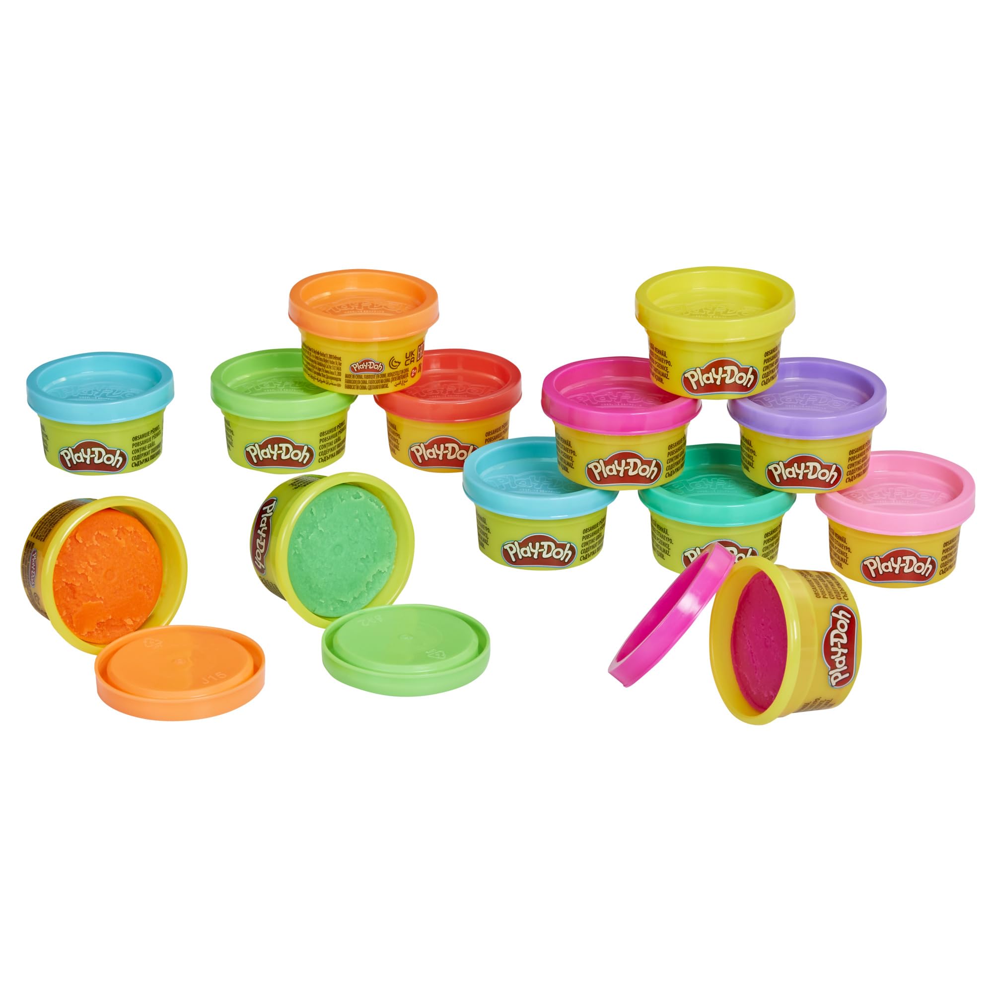 Play Doh Bulk Handout 42-Pack of 1-Ounce Modeling Compound Cans, Back to School Gifts, Prizes, & Party Favors, Kids Arts & Crafts, Preschool Toys, Ages 2+ (Amazon Exclusive)