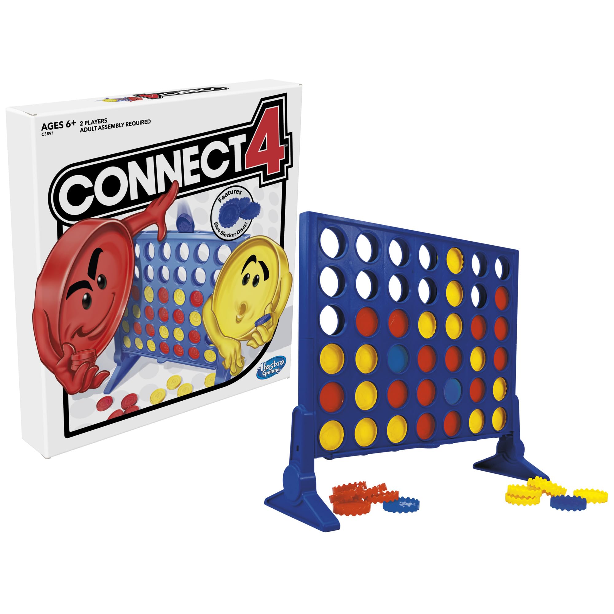 Hasbro Gaming Connect 4 Strategy Board Game for Ages 6 and Up (Amazon Exclusive)