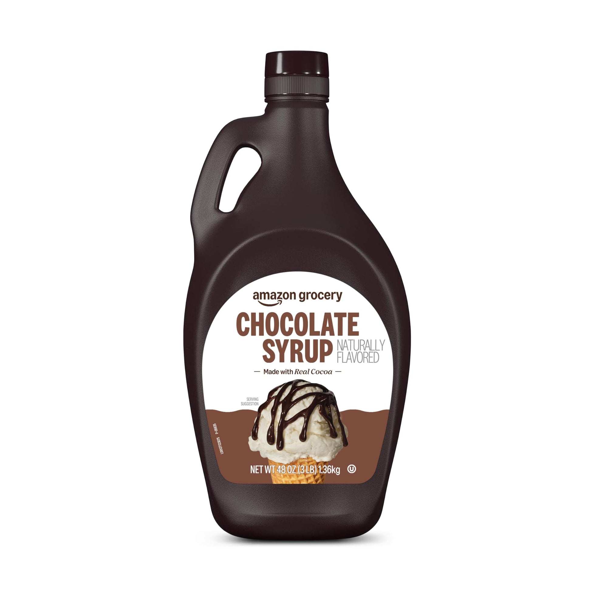 Amazon Brand - Happy Belly Chocolate Syrup, 48 oz, 3 Pound (Pack of 1)