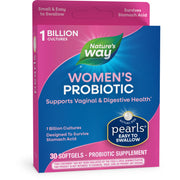 Nature's Way Women's Probiotic Pearls, Supports Vaginal and Digestive Health*, 1 Billion Live Cultures, No Refrigeration Required, 30 Softgels (Packaging May Vary)