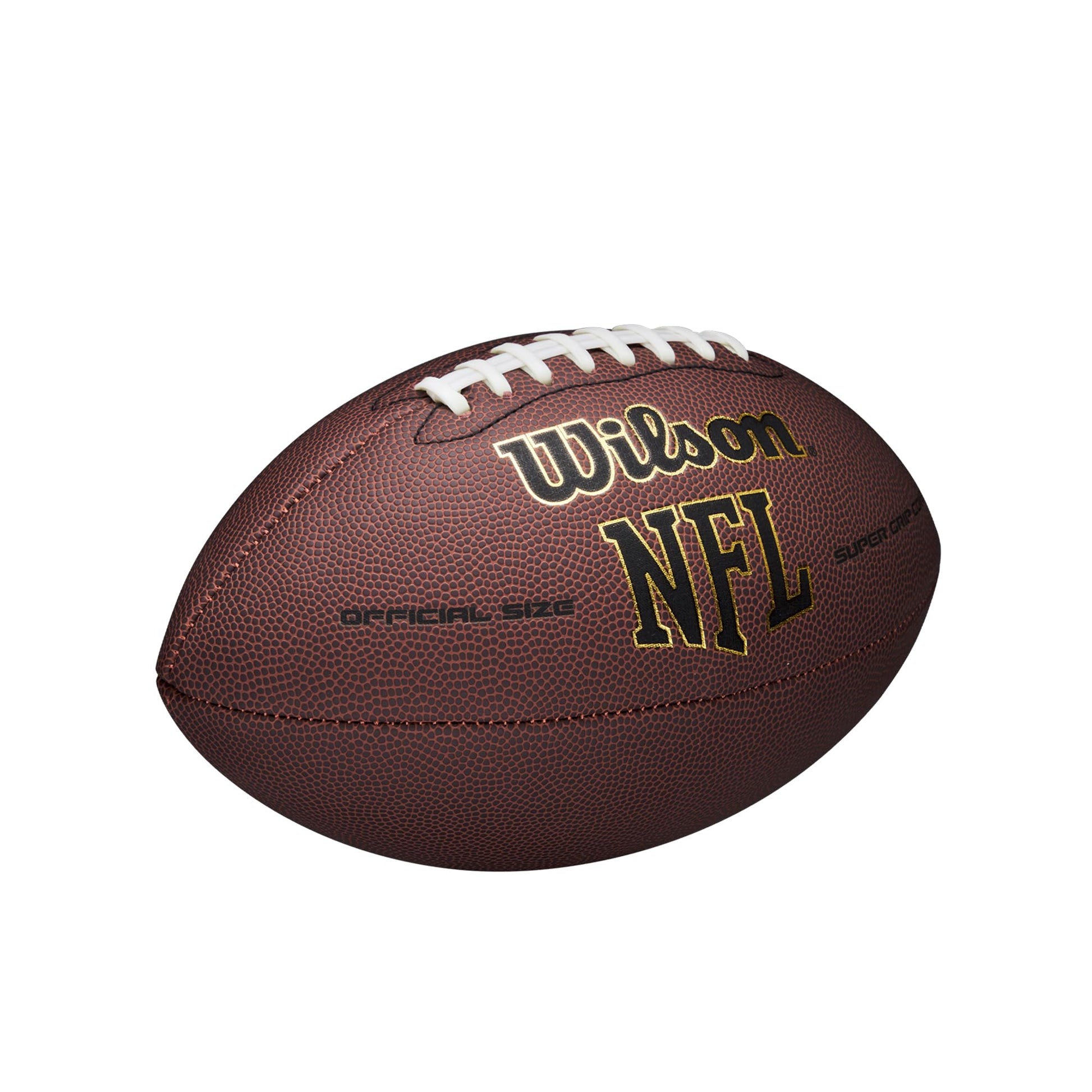 Wilson NFL Super Grip Composite Football - Official Size, Brown
