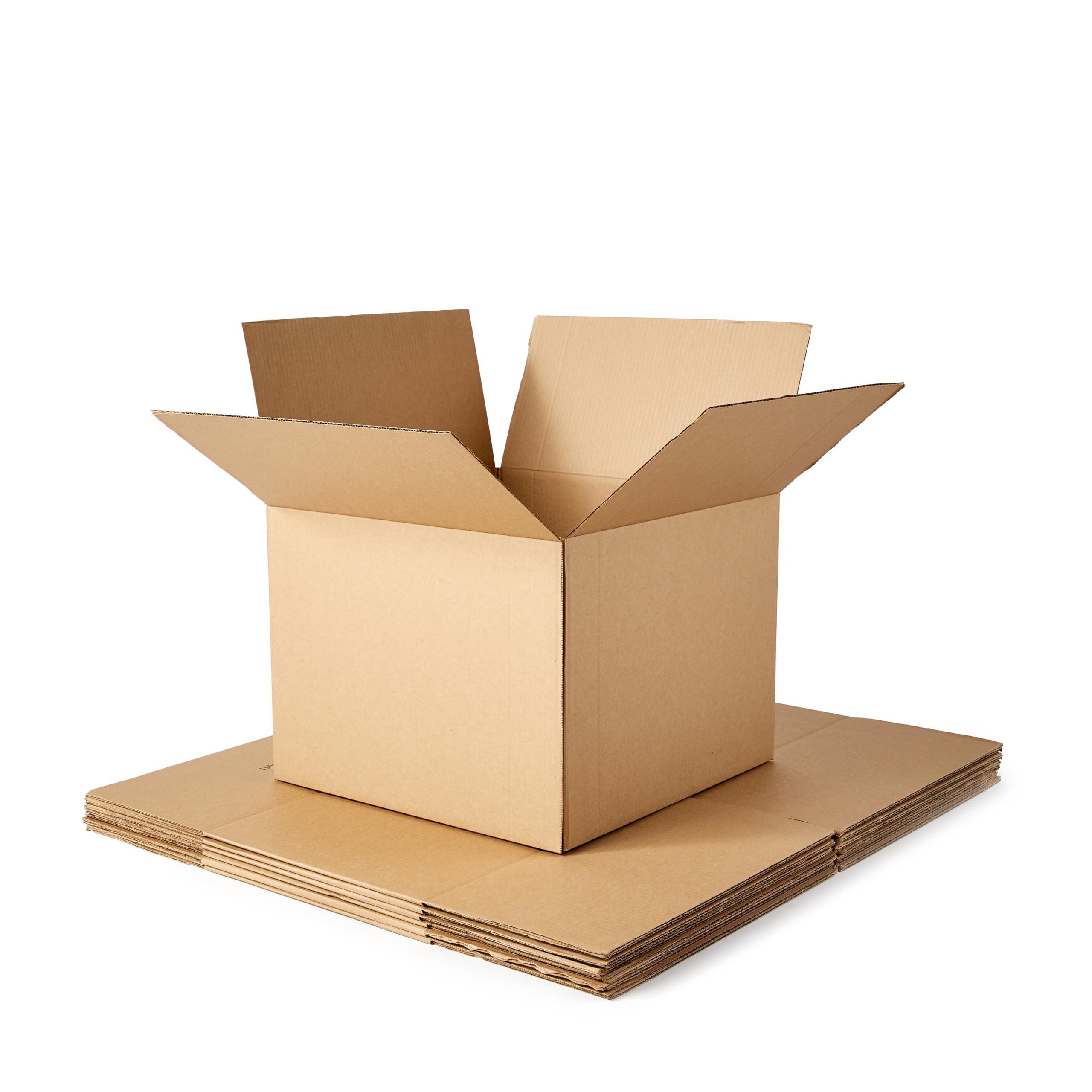 Amazon Basics Cardboard Moving Boxes - 6-Pack, Large, 20" x 20" x 15", Brown