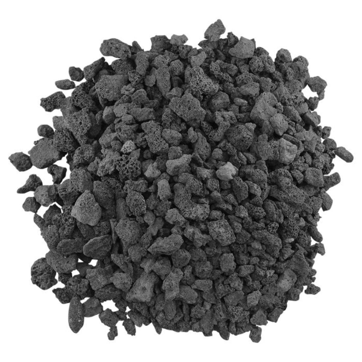 American Fireglass Mittelgroße Lavasteine, 1/2" - 1" | Für Kamine, Feuerstellen oder -schalen | Outdoor & Indoor Lavasteine für Erdgas- oder Propangasfeuer | Dekorative Landschaftsgestaltung | 4,5 kg Sack