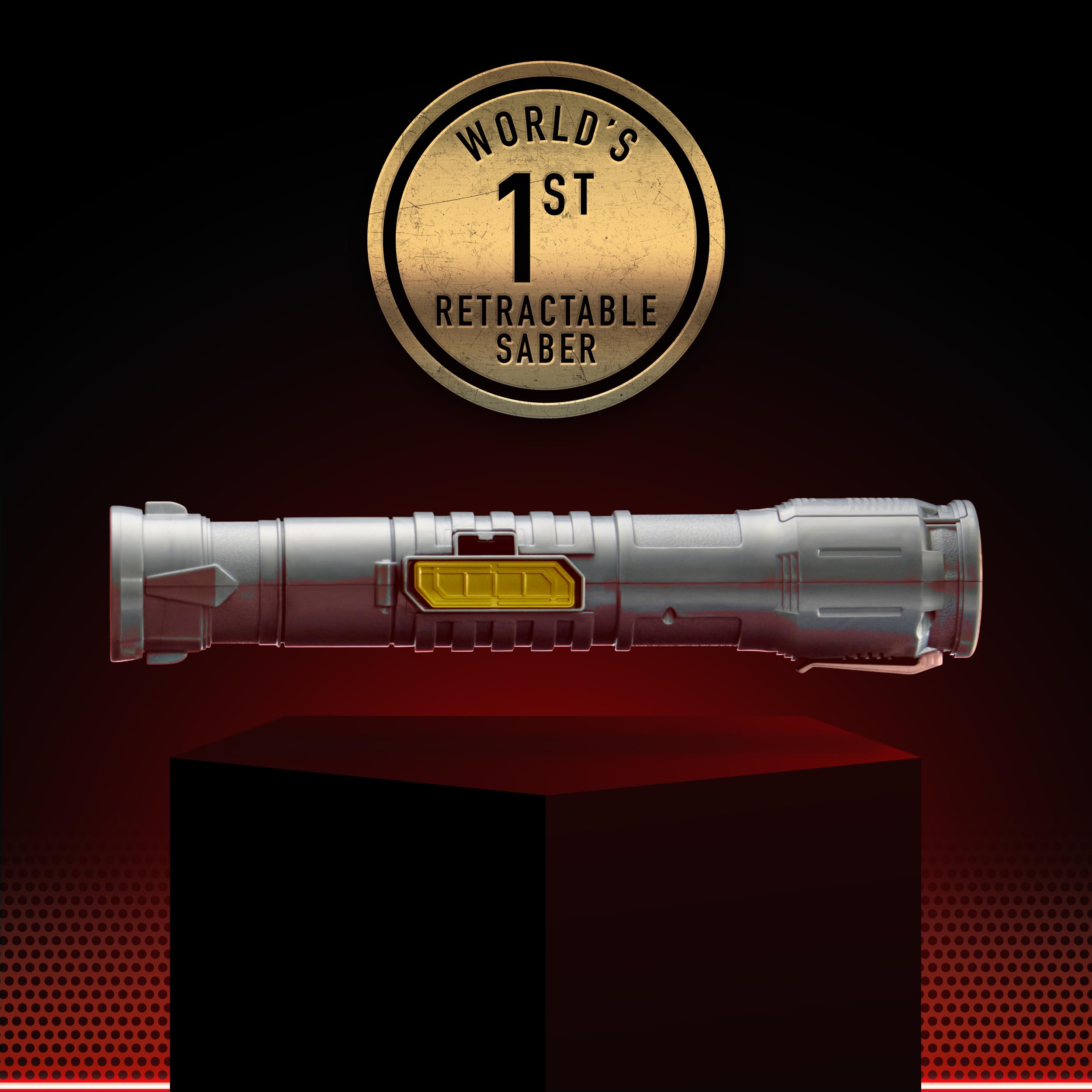 Power Saber Energy Blade Red | First Ever Automatic Saber | Auto Extending & Retracting Saber | Extends 35" (90cm) | Motion Based SFX | Ages 6+ | by Goliath