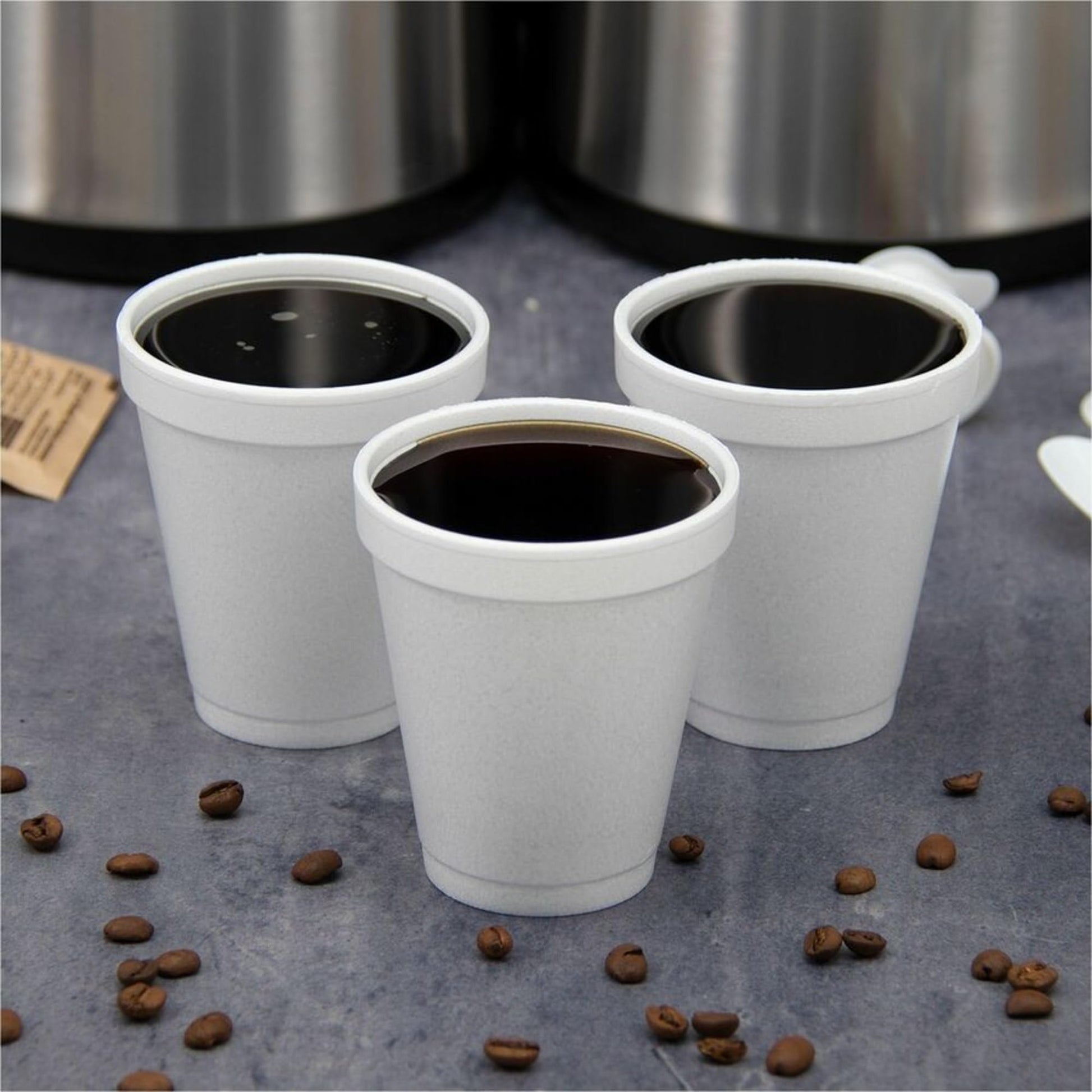 DART 20J16 3.7" Top and 2.4" Bottom Diameter, 6.1" Height, 20 Oz Big Drink Foam Cup (Case of 500), White