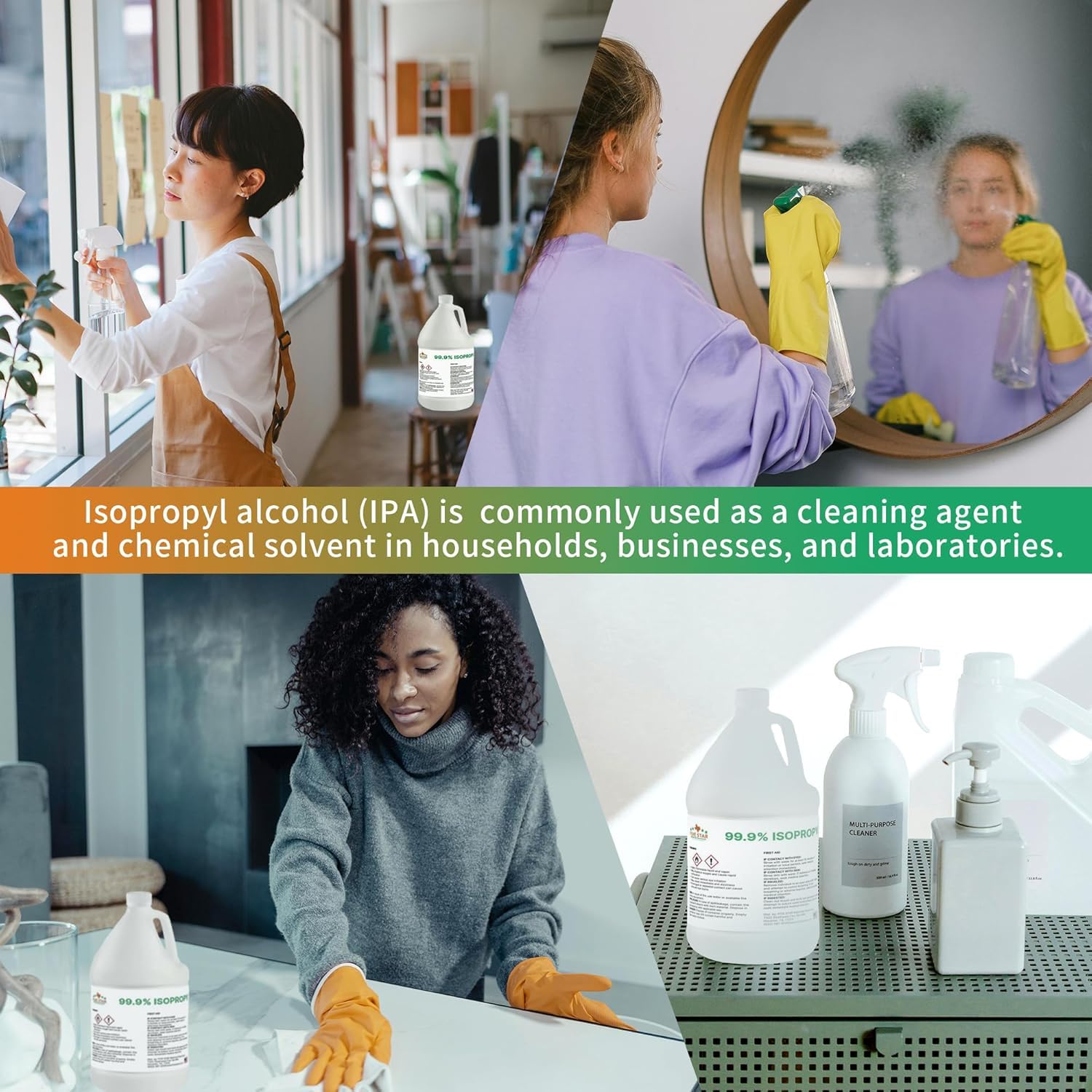 99% Pure Isopropyl Alcohol, 99 Percent IPA 1 Gallon, USP Grade, Made in The USA (4 Quarts, 1 Gallon,128 fl oz)