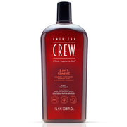 American Crew Shampoo, Spülung & Duschgel für Herren, 3-in-1, 1000 ml