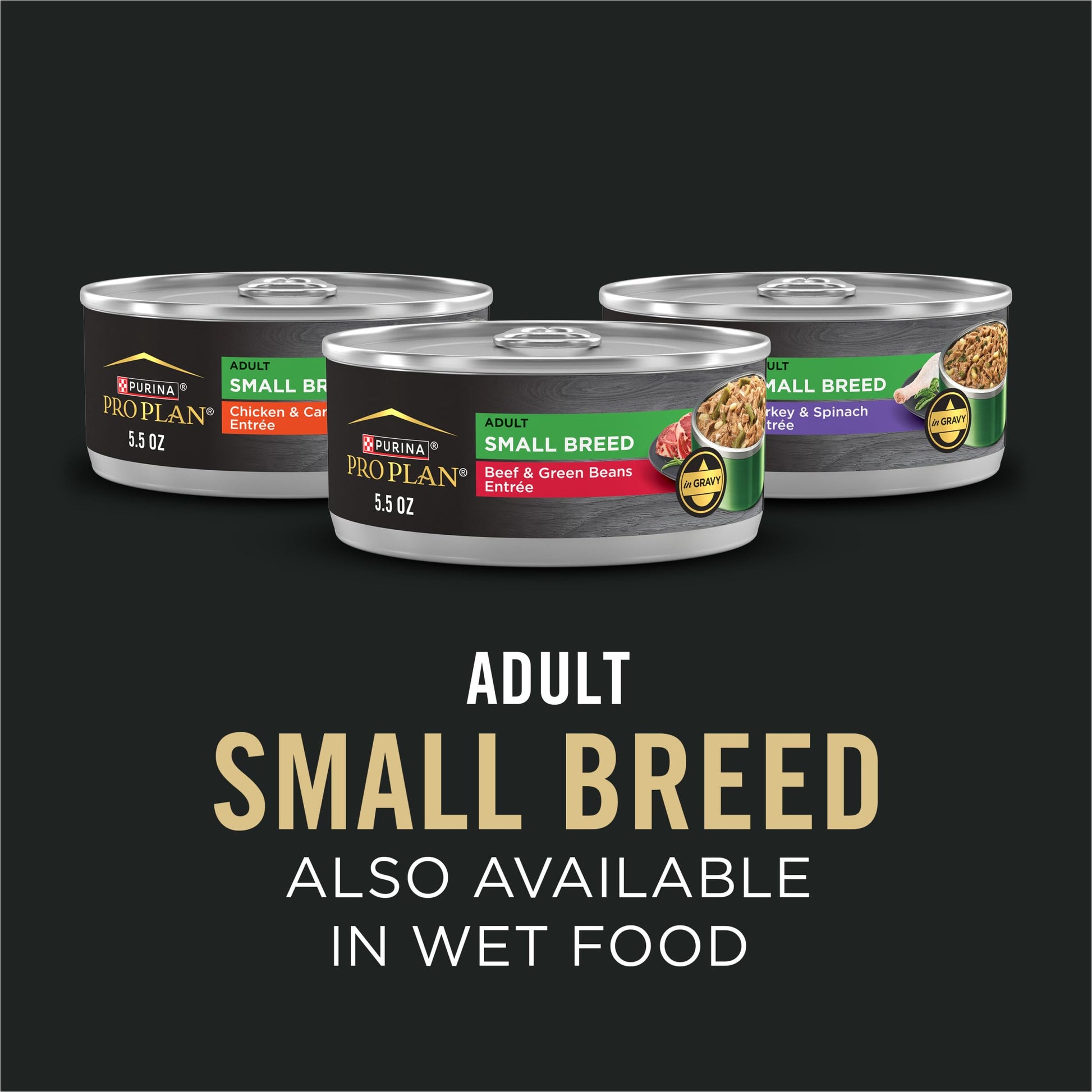 Purina Pro Plan Small Breed Dry Dog Food, Shredded Blend Beef and Rice Formula With Guaranteed Live Probiotics - 6 lb. Bag