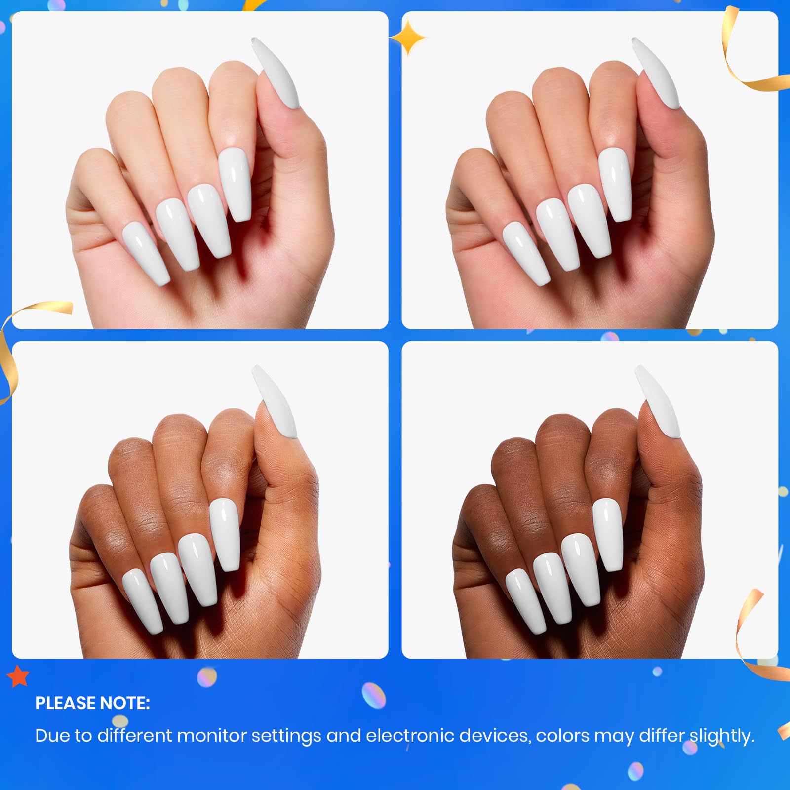 Beetles White Gel Nail Polish,15ml Fall Soak Off UV Gel Polish French Nail Art Manicure Salon DIY Design at Home Gift for Women