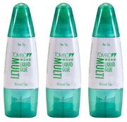 Tombow Mono Multi Liquid Glue (3 Pack) - Clear, Low Viscosity, Dries Clear