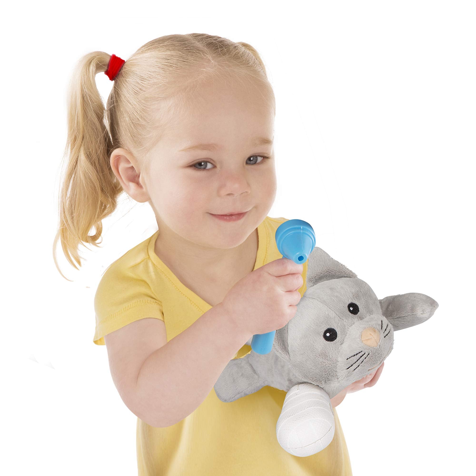 Melissa & Doug Examine and Treat Pet Vet Pretend Play Set with Plush Dog and Cat (24 Pcs) Kids Veterinary Play Set, Veterinarian Kit for Kids, STEAM Toy, Pretend Doctor for Ages 3+