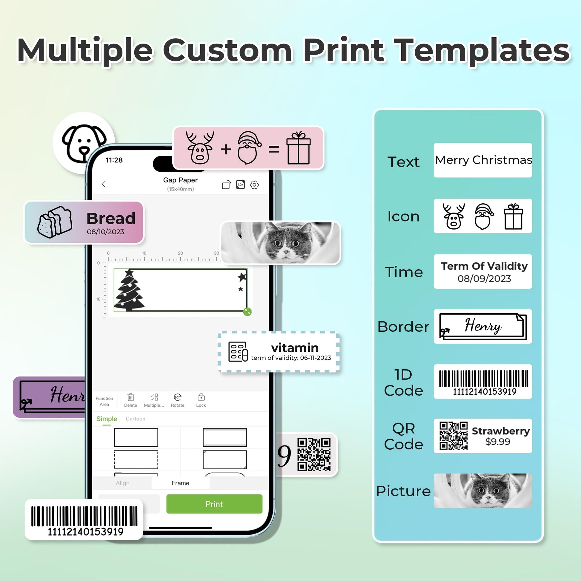 NELKO Genuine P21 Label Maker Tape, Adapted Label Print Paper, 14x40mm (0.55"x1.57"), Standard Laminated Office Labeling Tape Replacement, Multipurpose of P21, 180 Labels/Roll, 3-Roll, White