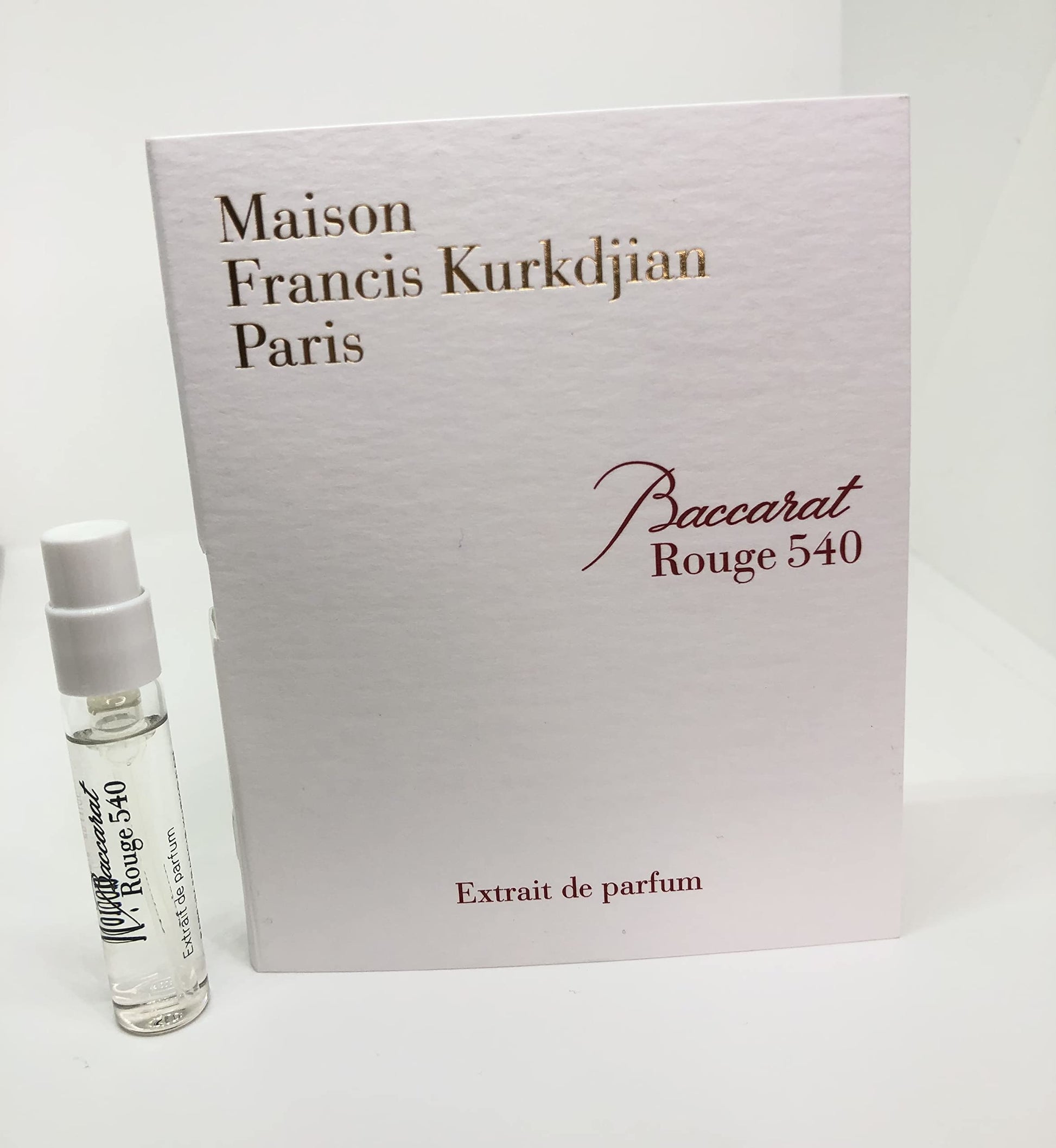 Maison Francis Kurkdjian Baccarat Rouge 540 EXTRAIT de Parfum Vial Sample Spray 2ml/ 0.06oz New