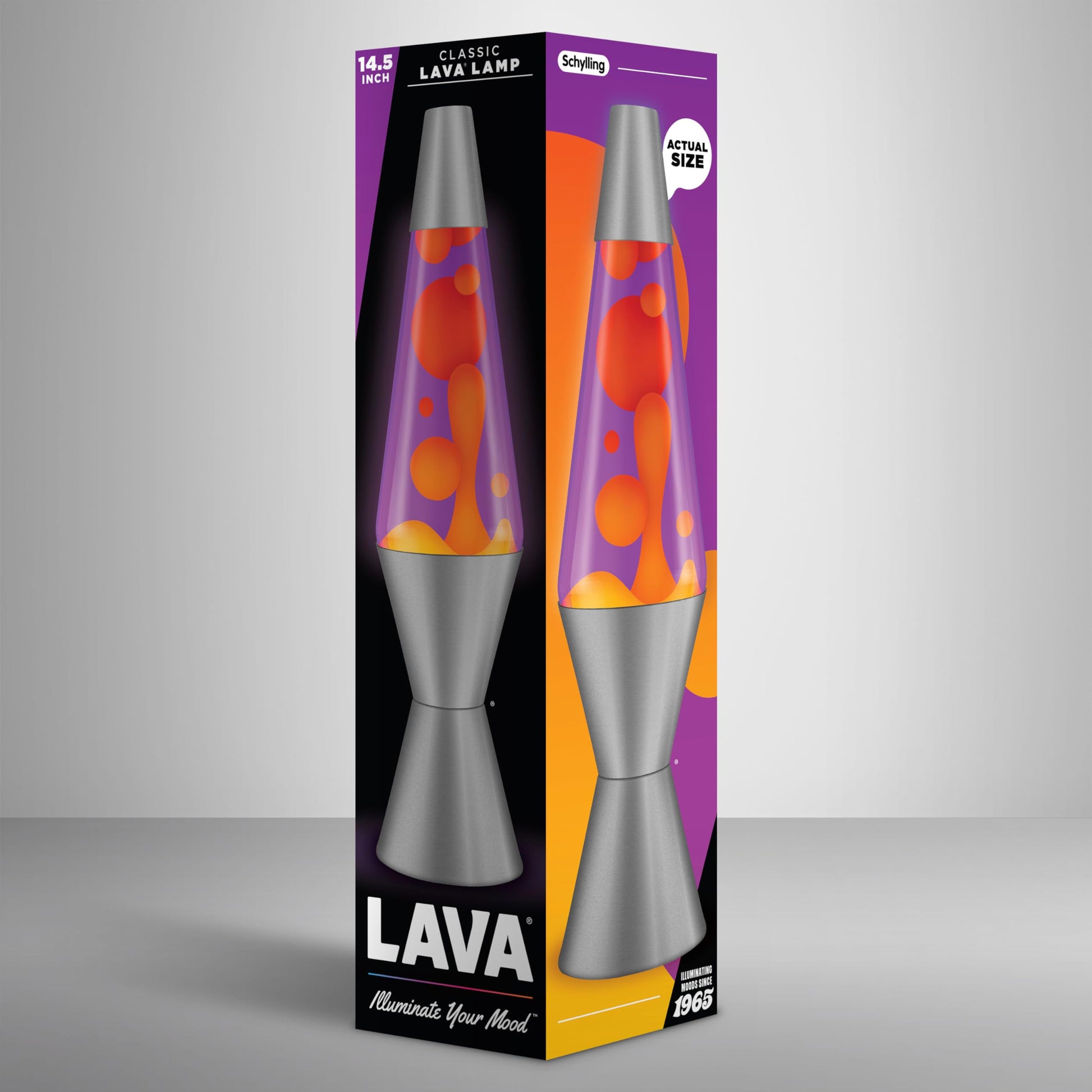 Lava® Lamp - 14.5" Purple Sunset - The Original Motion Light - Yellow Wax and Purple Liquid - Item #2635 (Amazon Exclusive)