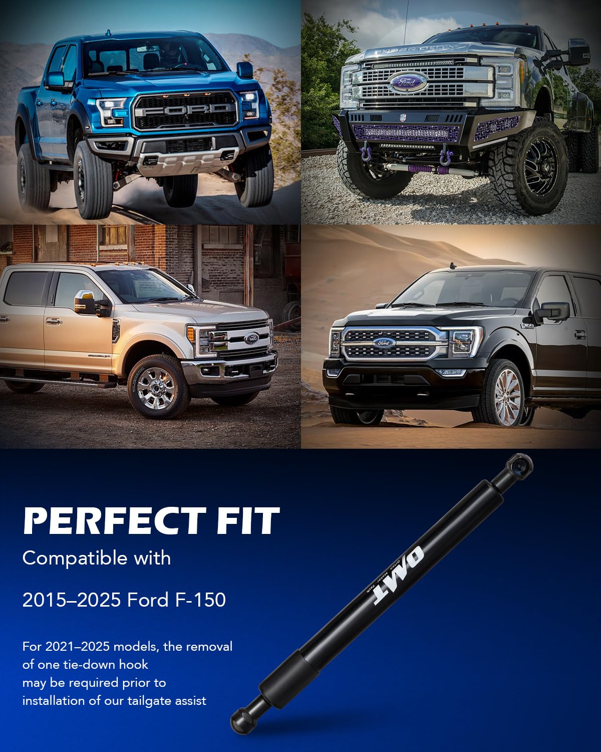 Orion Motor Tech Compatible with 15-25 F150 Tailgate Assist Accessories, Truck Tail Gate Lift Assist Tailgate Shock Compatible with Ford F150 2015 2016 2017 2018 2019 2020 2021 2022 2023 2024 2025