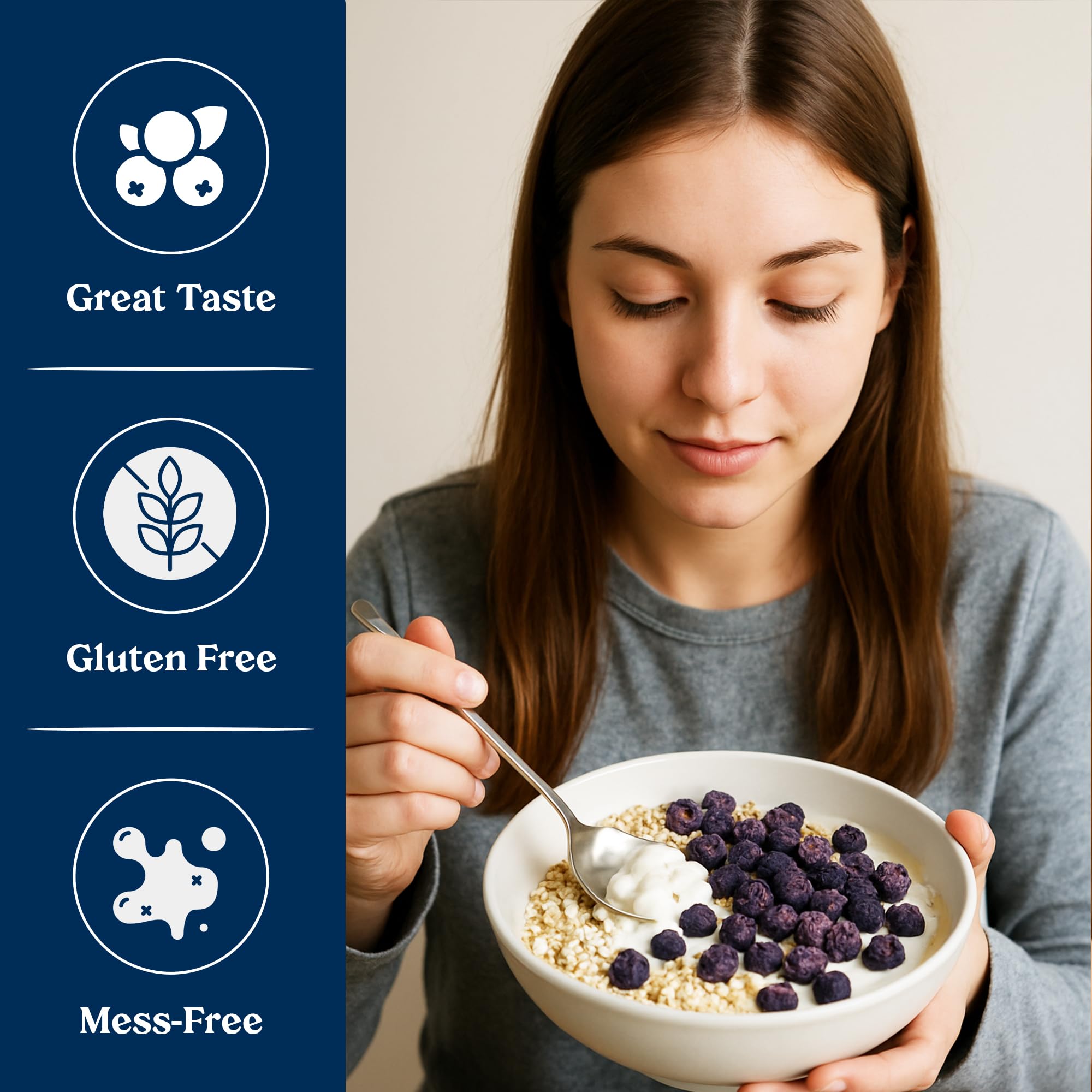 Augason Farms Dried Whole Blueberries Can – Dried Fruit for Baking & Emergency Food Supply – Dehydrated Camping Food with Long Shelf Life for Everyday Meal – 26 Servings