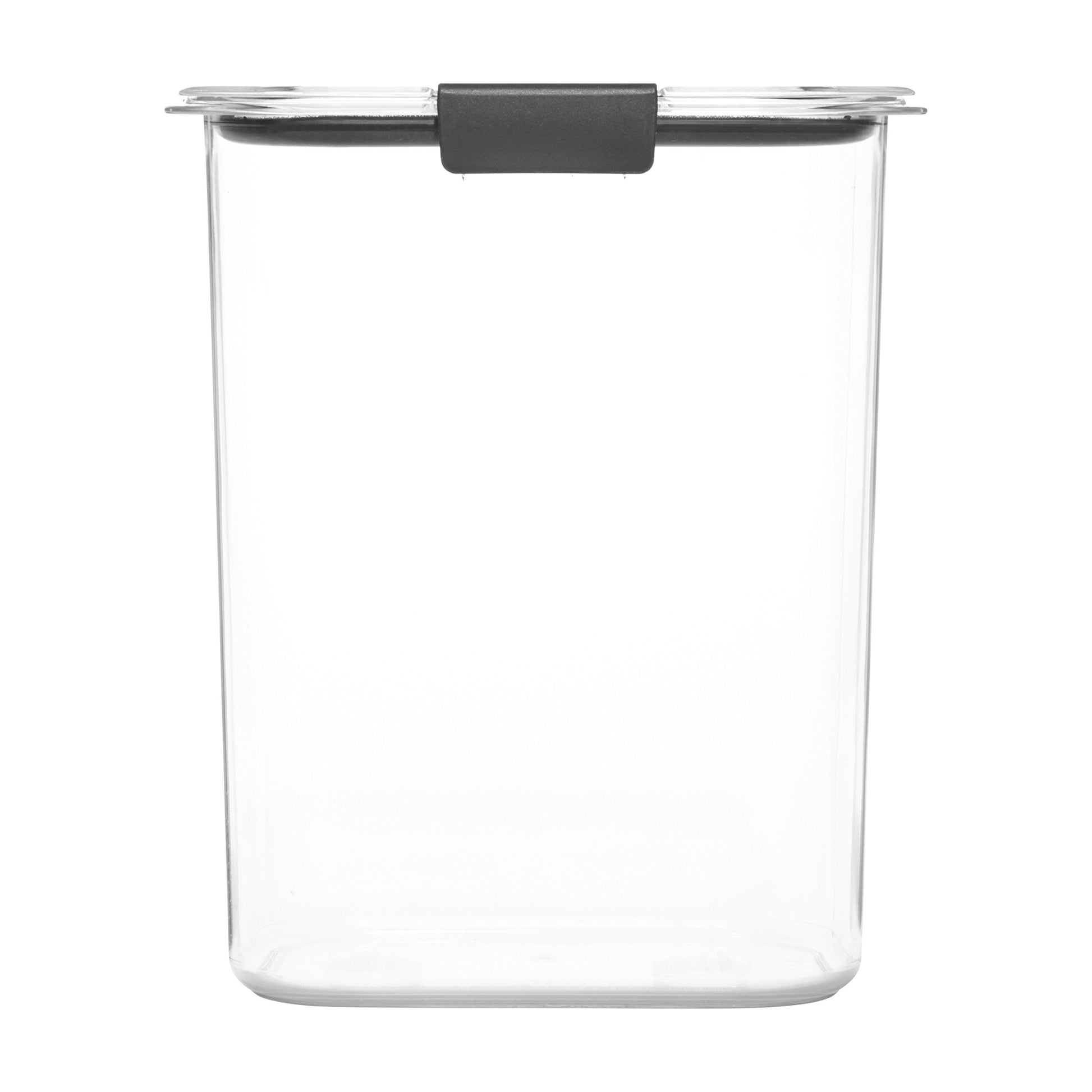 Rubbermaid Brilliance 16-Cup Airtight Food Storage Container with Lid Clear/Grey - optimal for pantry organization flour sugar and food storage