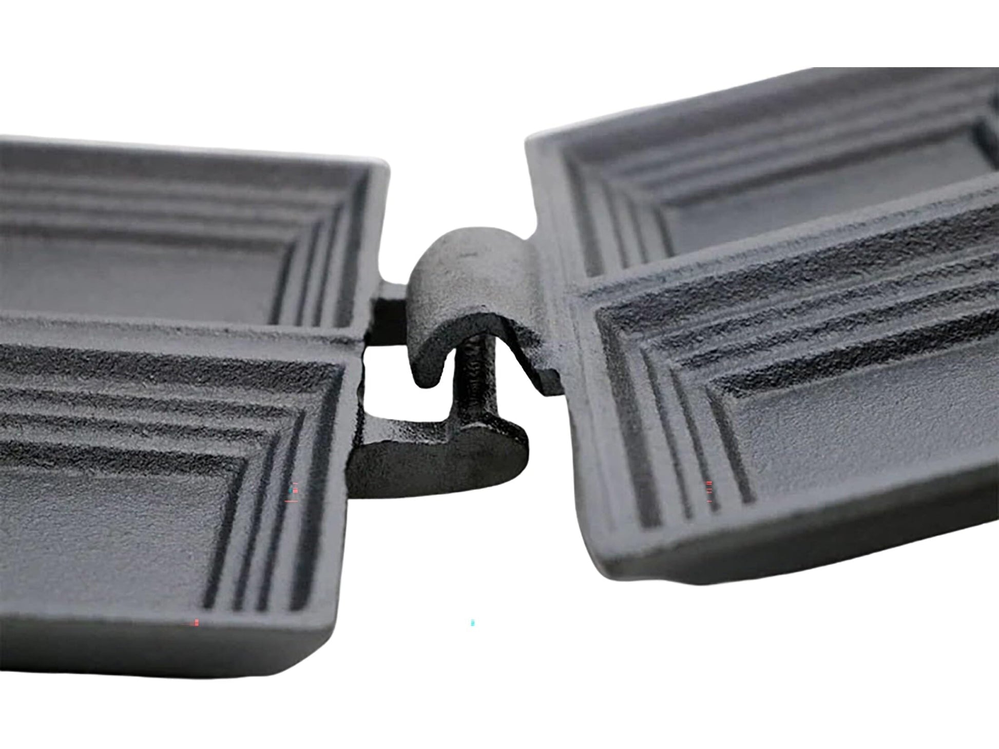 Coghlan's Cast Iron Double Camp Cooker - Pre-Seasoned Pie Iron Sandwich Maker with Removable Handles, Easy-to-Clean for Grilled Sandwiches, Toasted Pies, and Meats, For Campfire Cooking