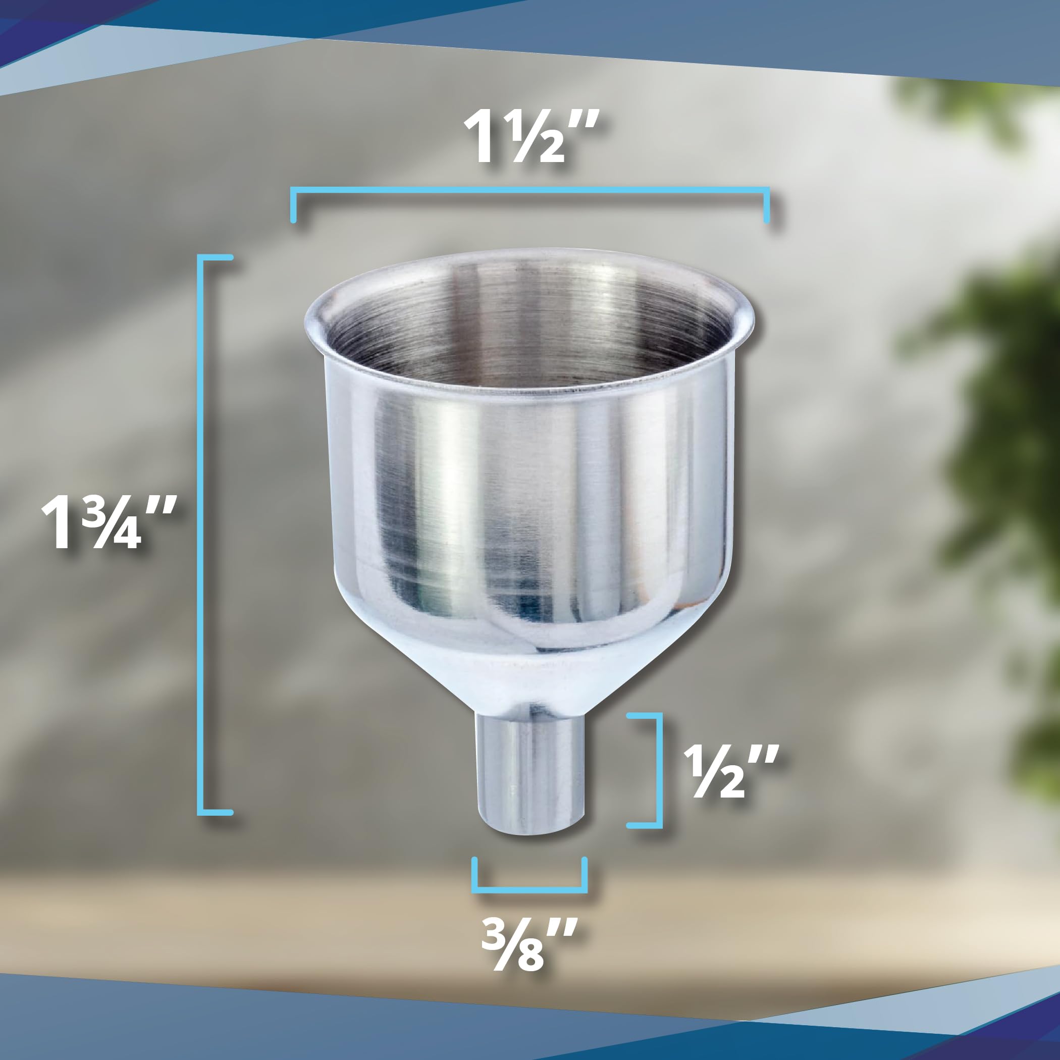 SE Stainless Steel Funnel for Flasks Bottles and Mini Bottles, Small Steel Drink Funnel for Filling Drinking Liquor Flask, Transferring Oil, Juice, Milk -HQ93