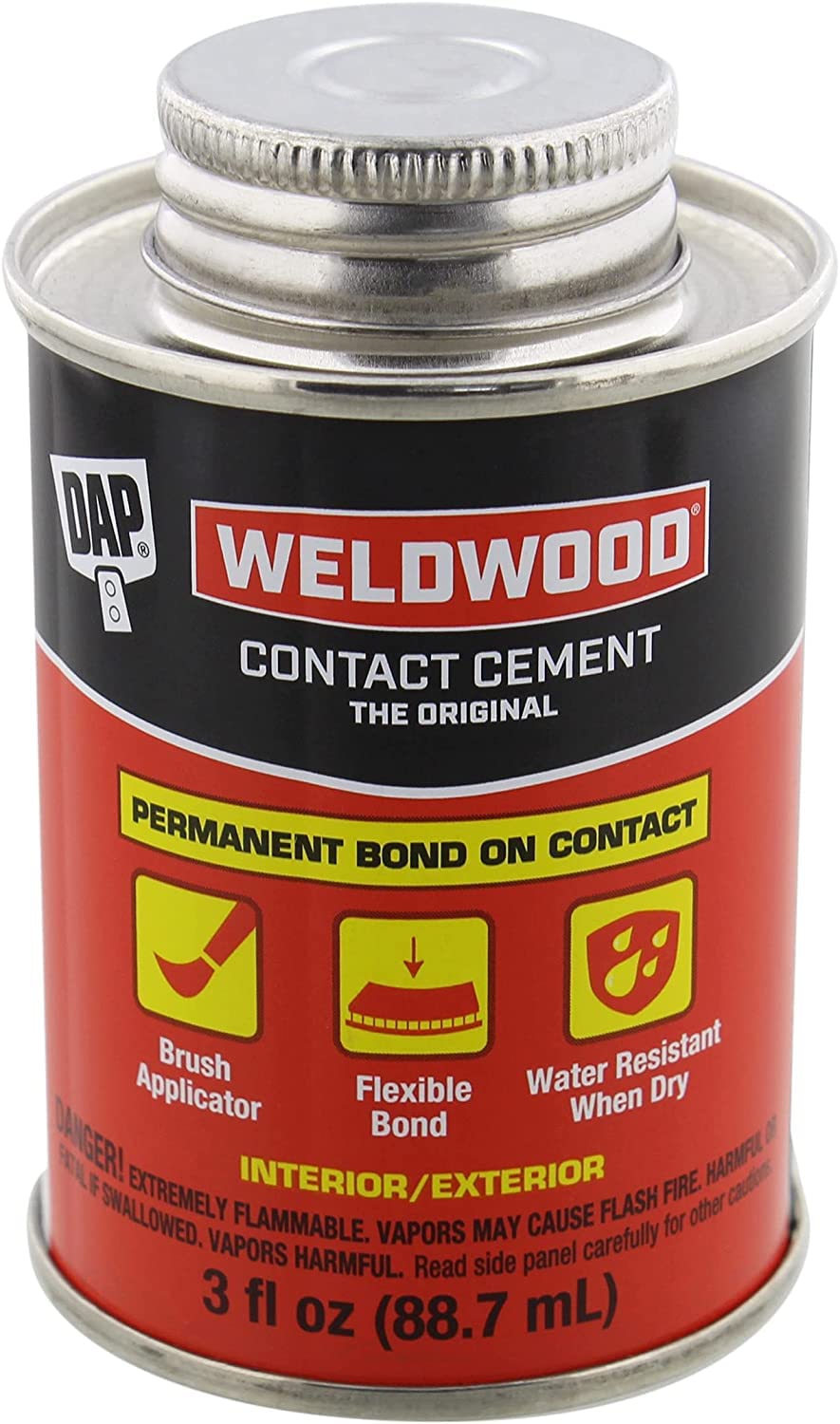 DAP Weldwood Kontaktkleber 3oz. Beige, Wasserbeständig, Stark, Sofortige Verbindung