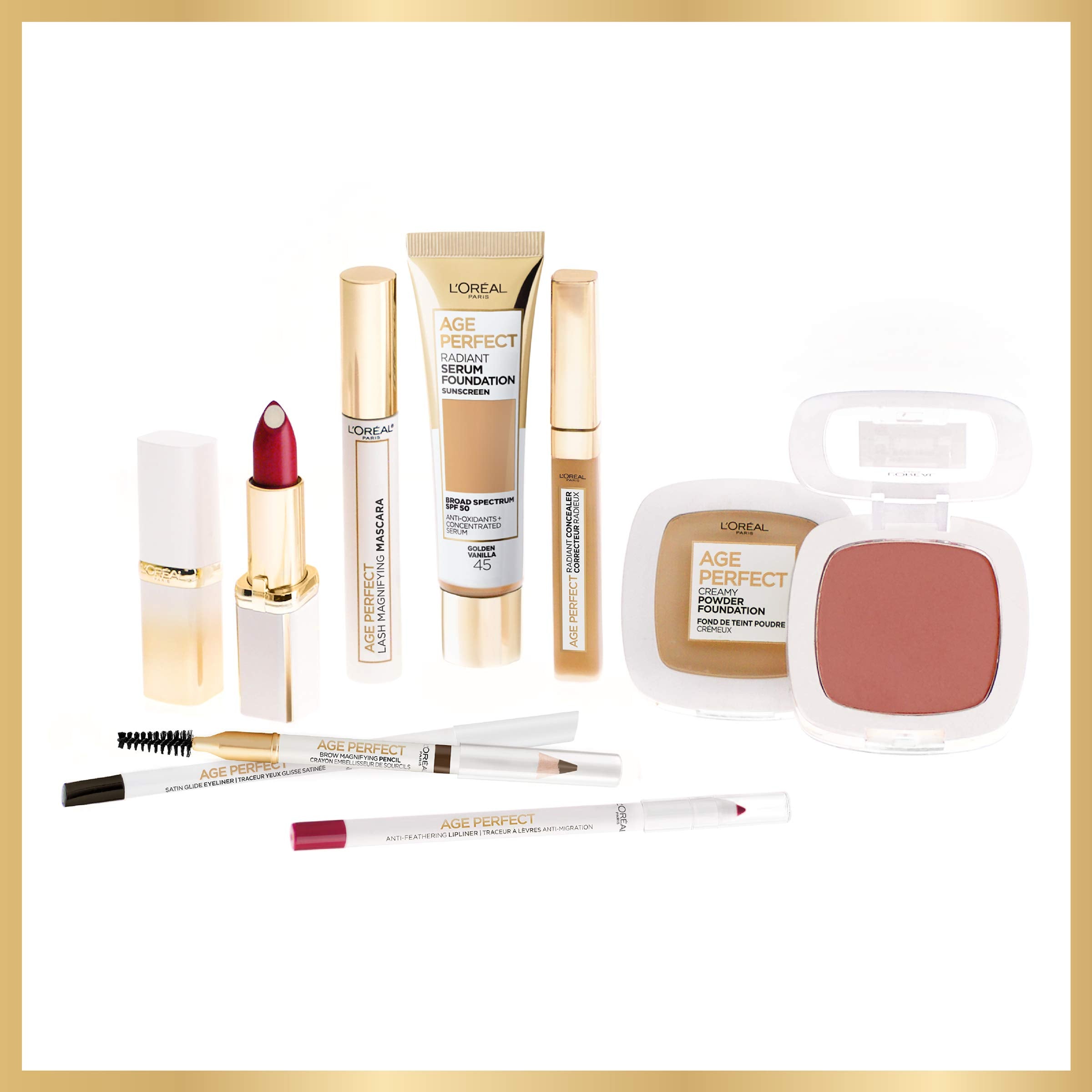 L'Oreal Paris Age Perfect Face Blurring Primer Infused with Caring Serum Smoothes Liners and Pores