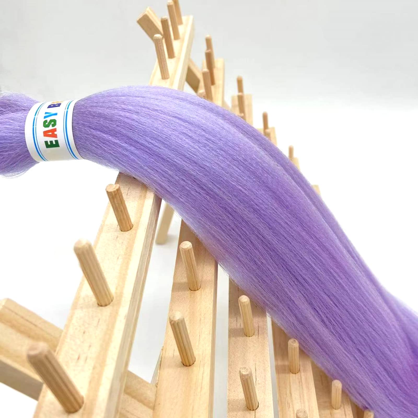 Pre stretched Braiding Hair 30Inch Long Purple Braiding Hair Pre stretched Braid Hair