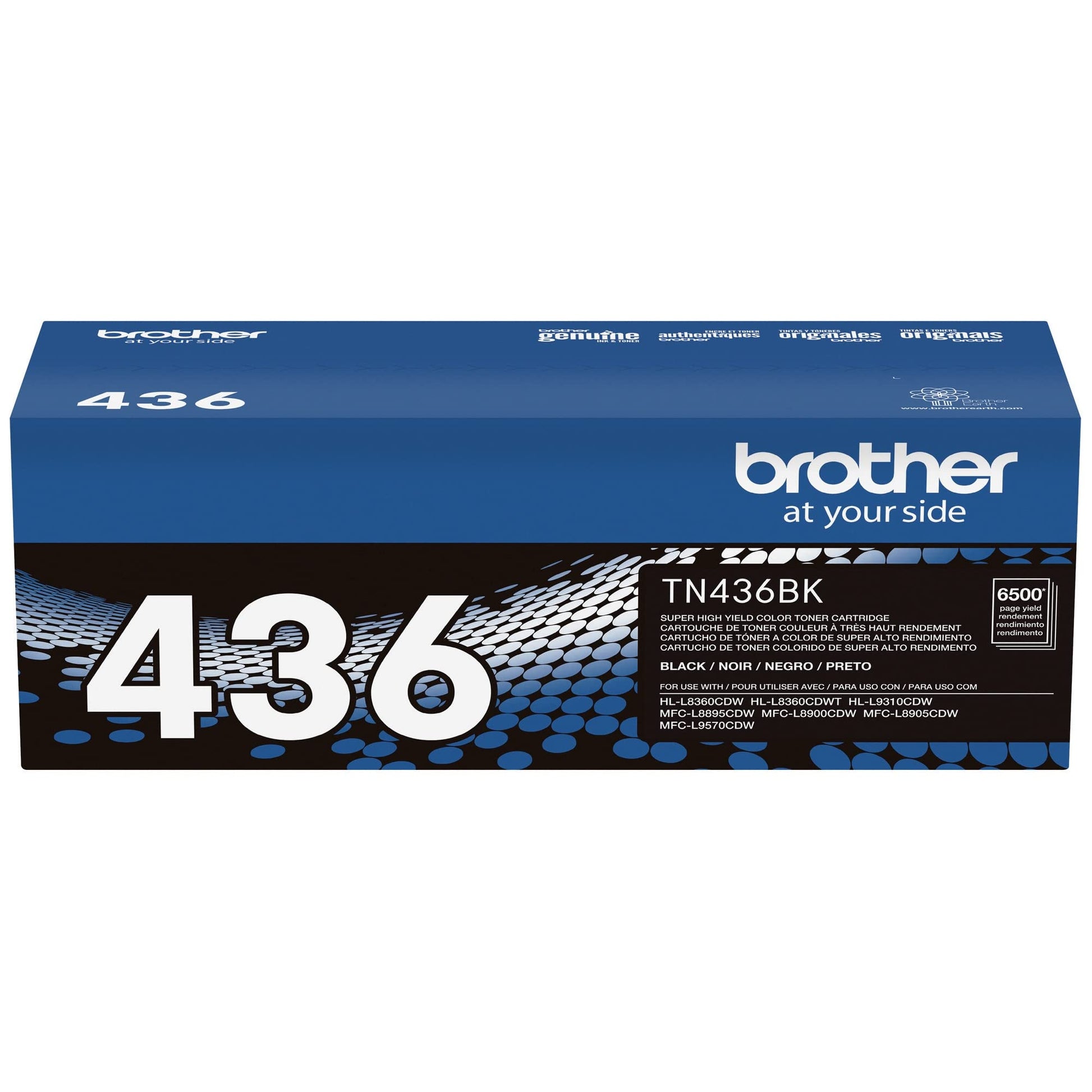 Brother TN436BK Super High Yield Toner-Retail Packaging , Black