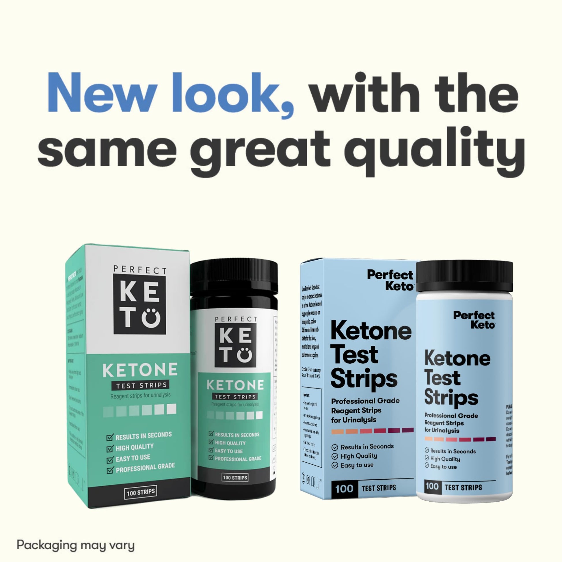 Perfect Keto Ketone Test Strips Kit for Testing Ketones on Low Carb Ketogenic Diet, Monitor Ketosis, Keto Diet Tracker, Urine Test Strips, 100 CT