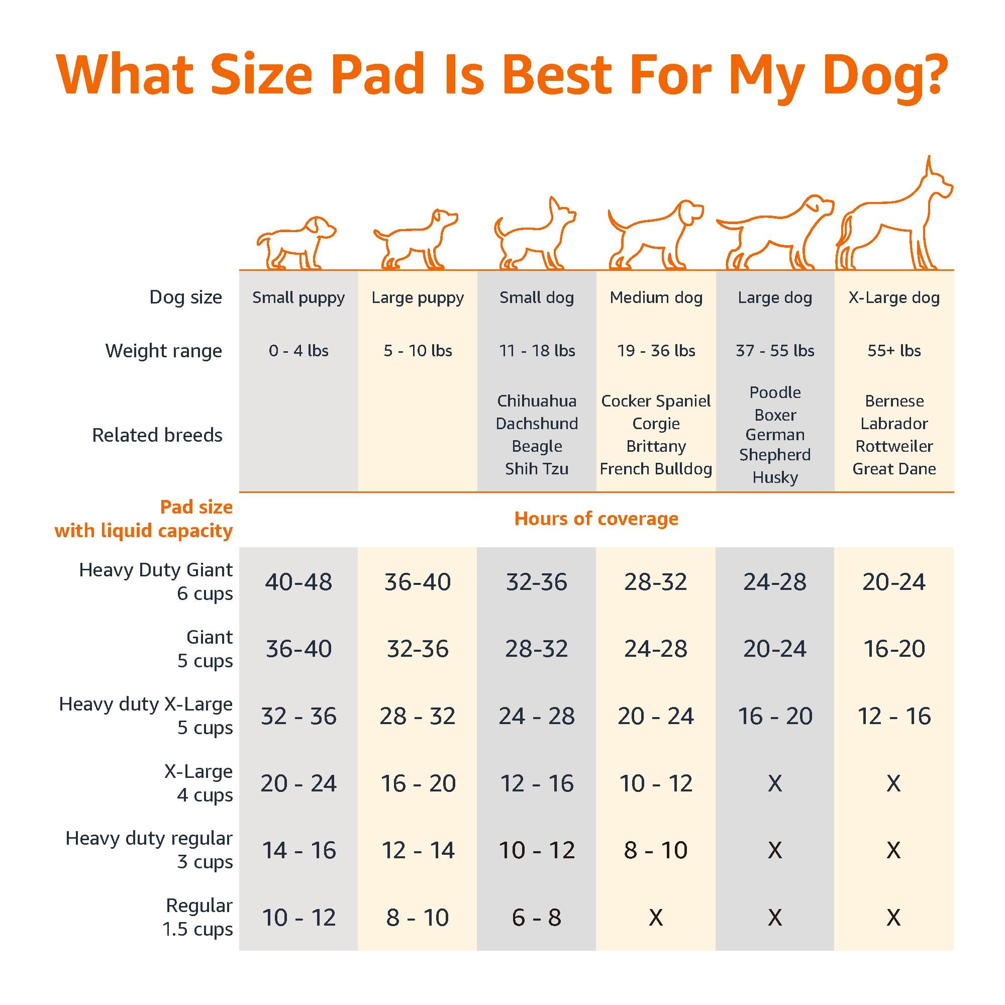 Amazon Basics Dog and Puppy Pee Pads, 5-Layer Leak-Proof Super Absorbent, Quick-Dry Surface, Potty Training, Regular (22x22"), 100 Count, Blue & White
