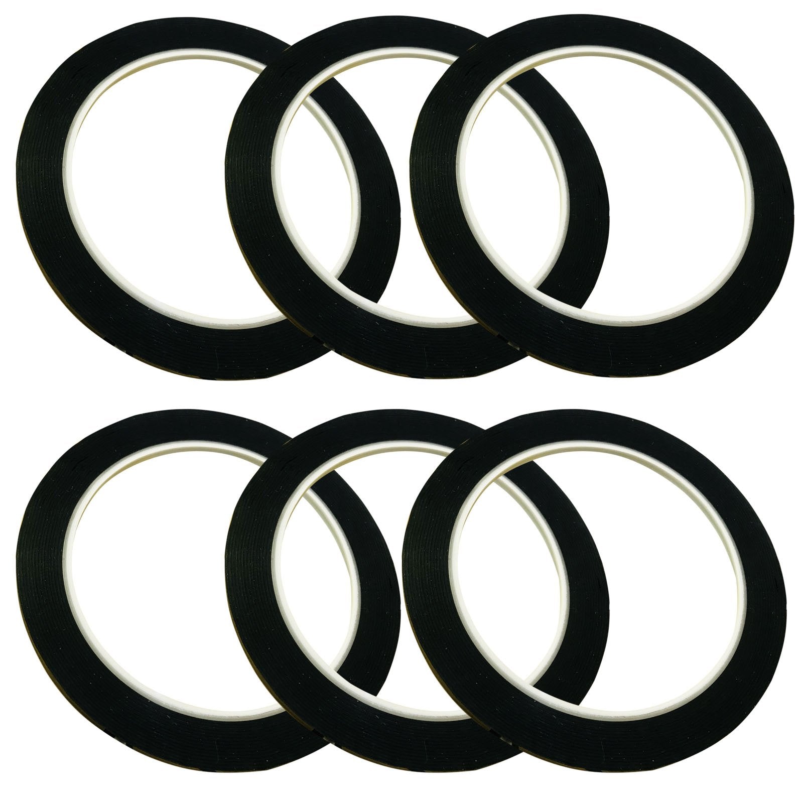 GoProver Set of 6 pcs 3mm 1/8 inch Lightning Width Graphic, 108 Feet Feet Long per Roll