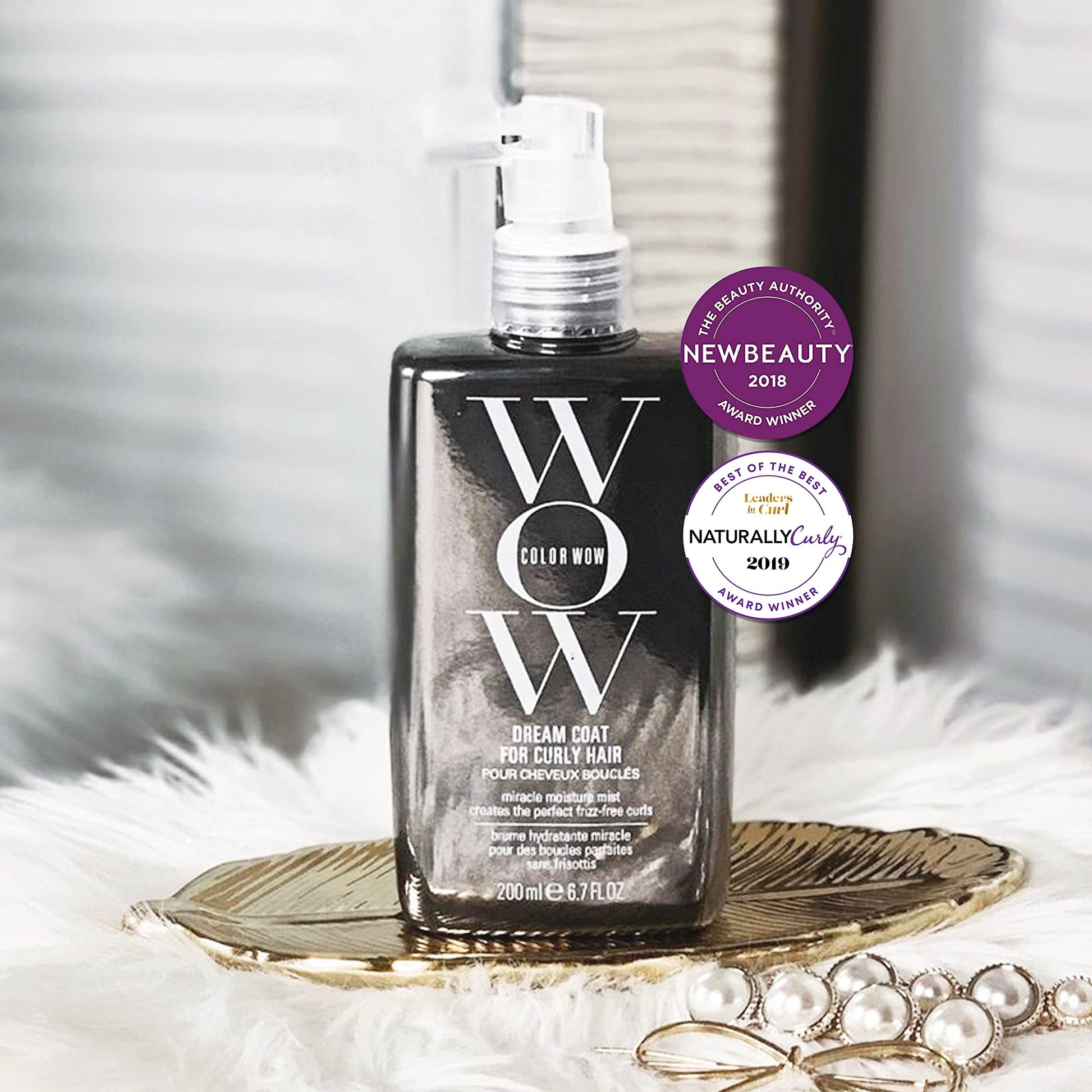 COLOR WOW Dream Coat for Curly Hair – Frizz-Free Curls Made Easy, Moisture-Boosting Spray, Curl-Enhancing Formula