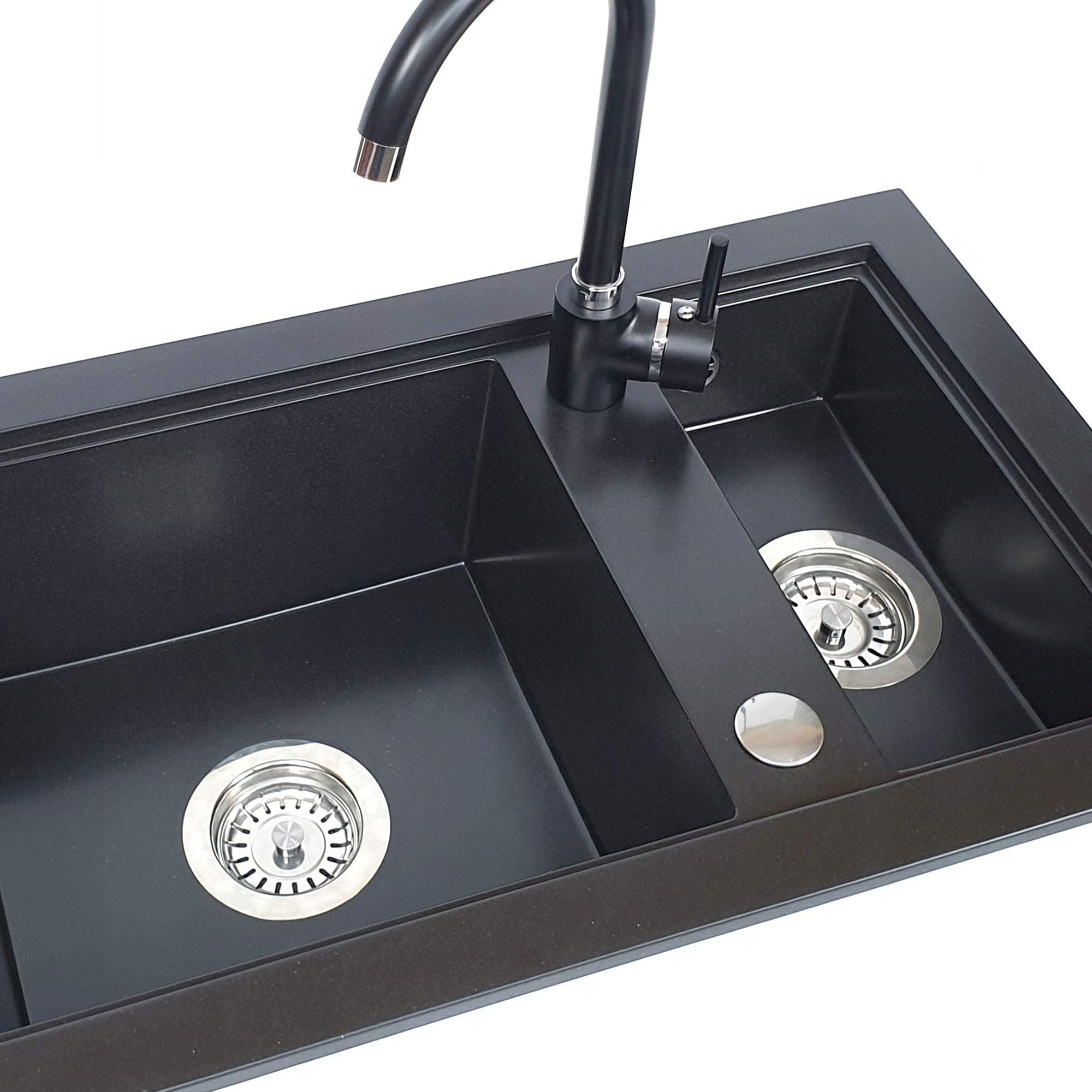 Kitchen Faucet Hole Cover Stainless Steel, Premium Sink Tap Hole Cover, Brushed Stainless Steel