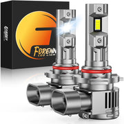 Fahren New 9012 Bulb, 𝟱𝟬𝟬𝟬𝟬 𝐋𝐮𝐦𝐞𝐧𝐬 𝟭𝟬𝟬𝟬% Ultra-Brighter, 1:1 Size Hir2 Driving Light, 60000HRS+ Lifespan, IP68 Plug and Play, Pack of 2