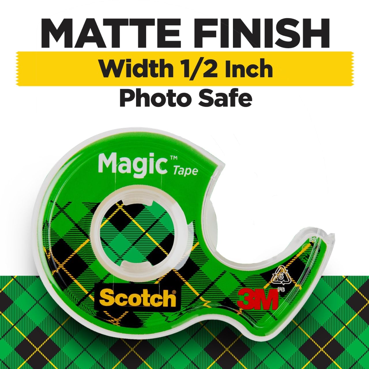 Scotch Magic Tape, Invisible Transparent Tape, 6 Tape Rolls with Dispensers, 3/4 in x 650 in