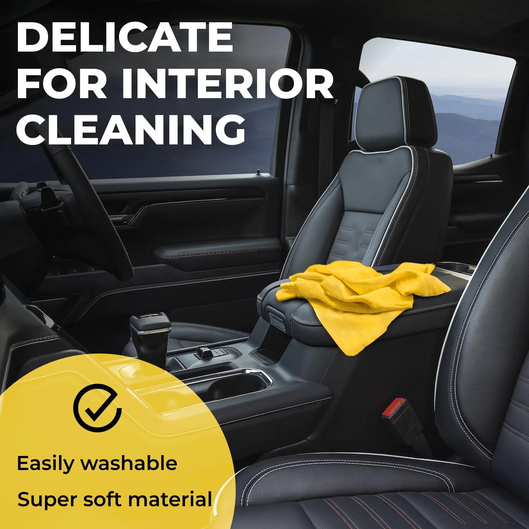 Premium XL Shammy Towel for Car - 2pk (34”x25”) - Super Absorbent Chamois Cloth - Spots & Scratch-Free - Reusable Car Drying Towels